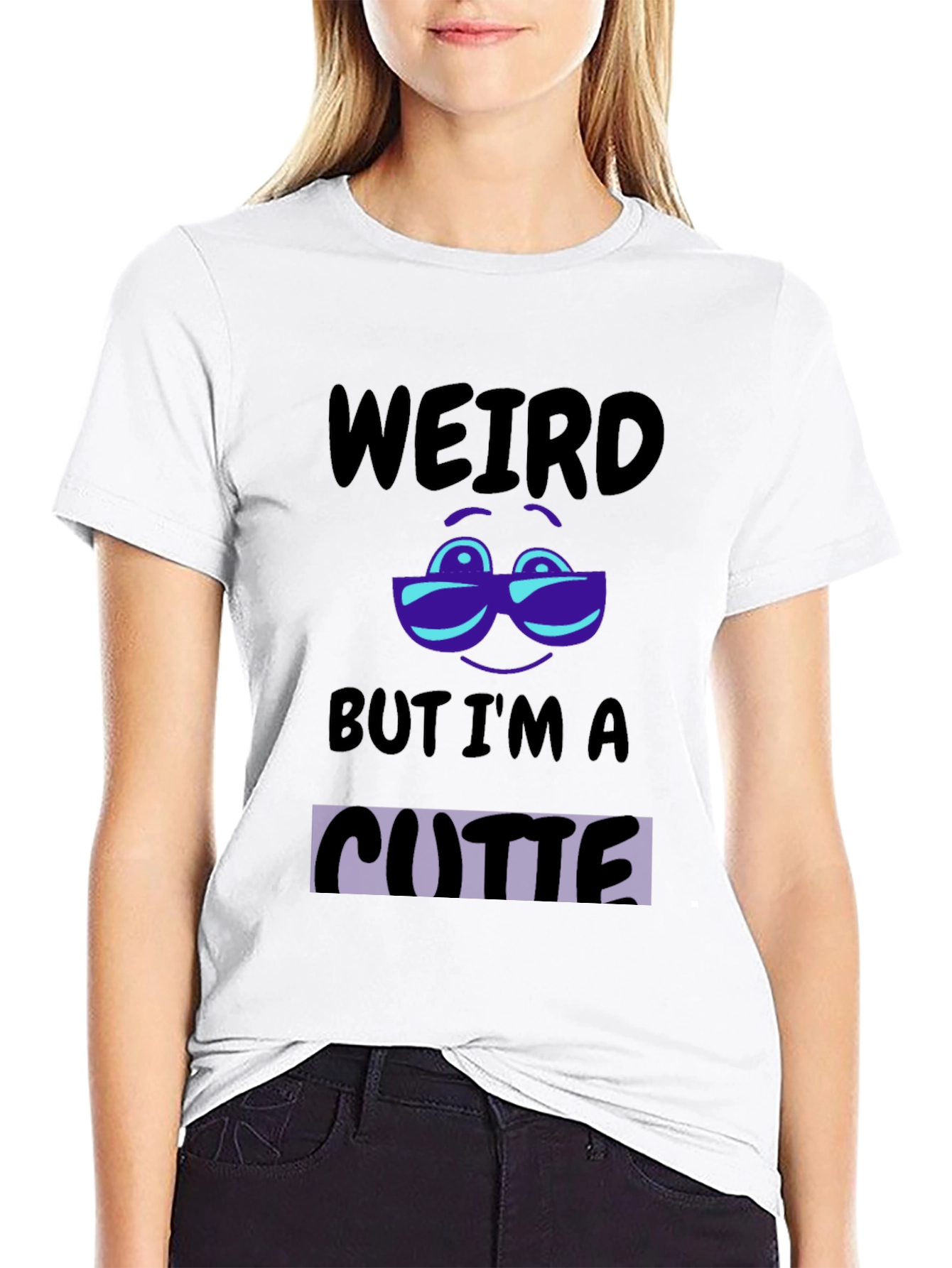 Weird But Im A Cutie Black T-Shirt