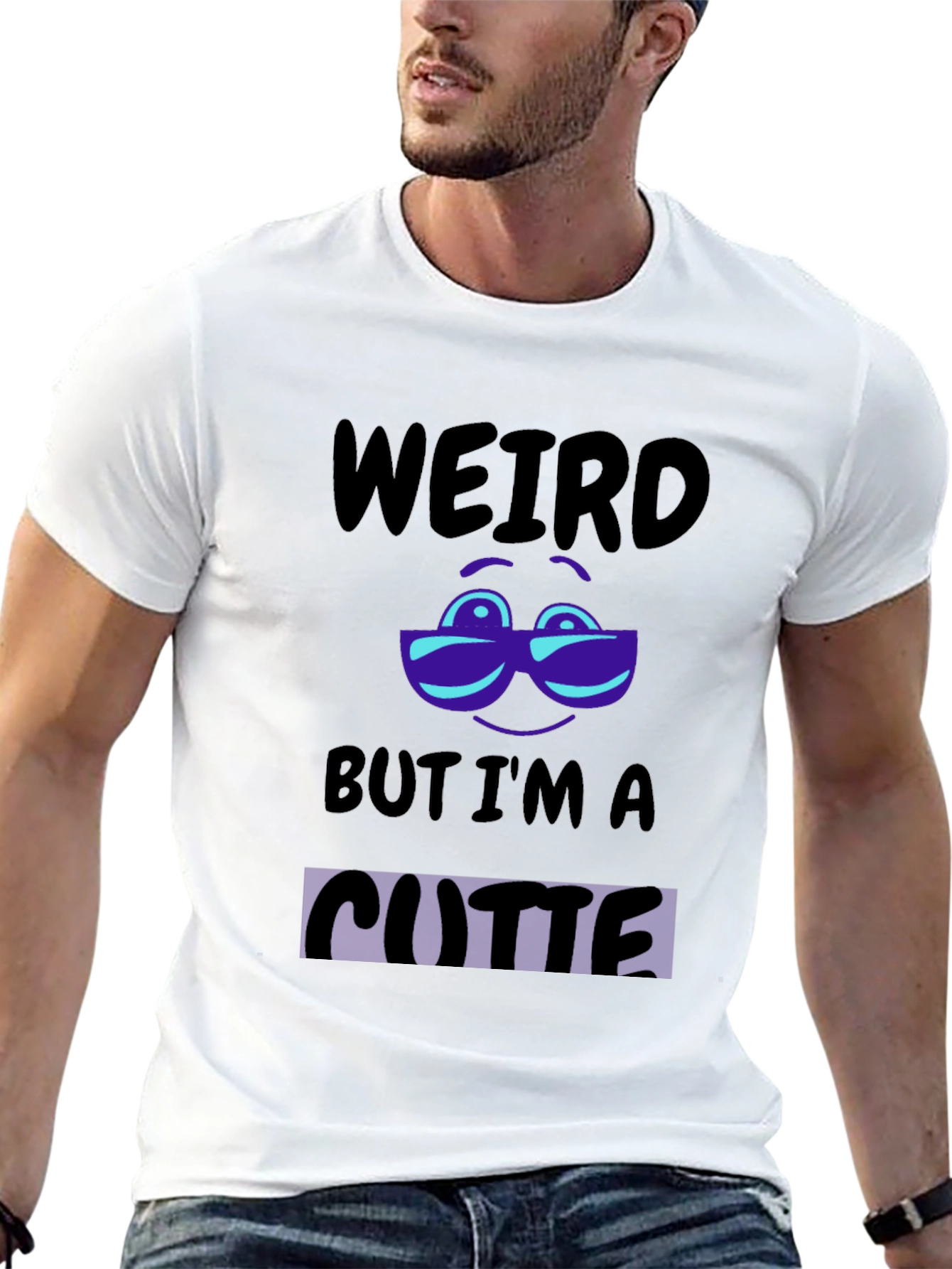 Weird But Im A Cutie Black T-Shirt