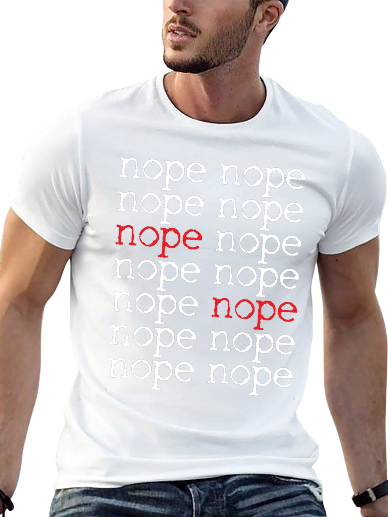Nope T-Shirt - Funny Sarcastic Graphic Tee