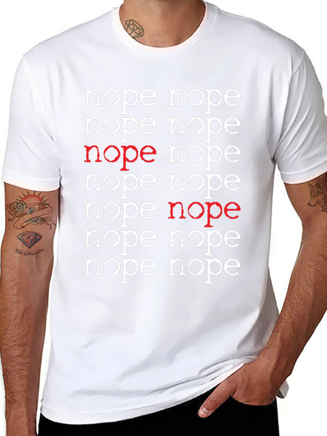Nope T-Shirt - Funny Sarcastic Graphic Tee
