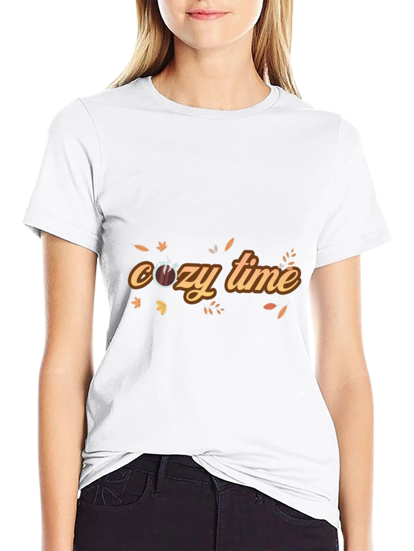 Cozy Time Graphic Tee - Autumn Vibes