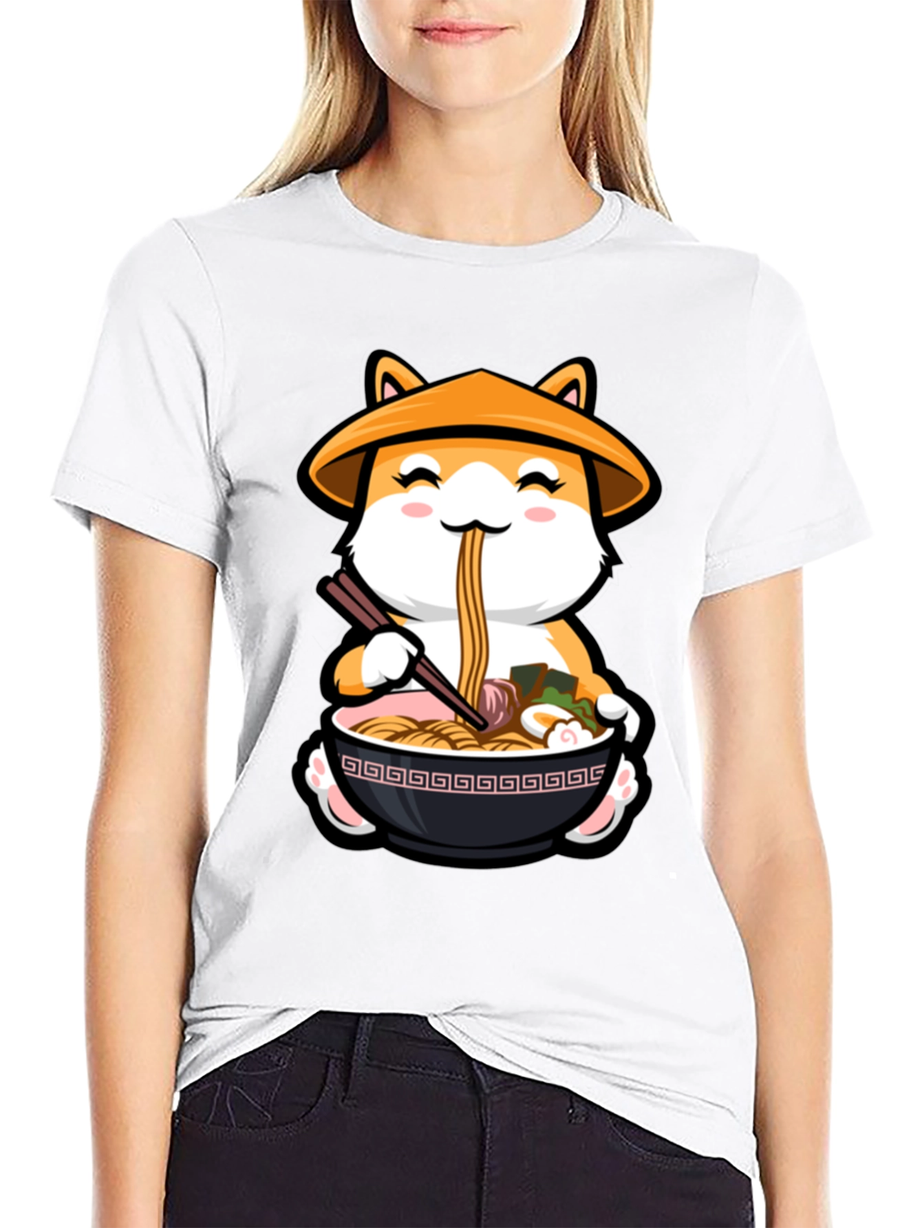 Shiba Inu Ramen T-Shirt - Cute Dog Noodle Tee