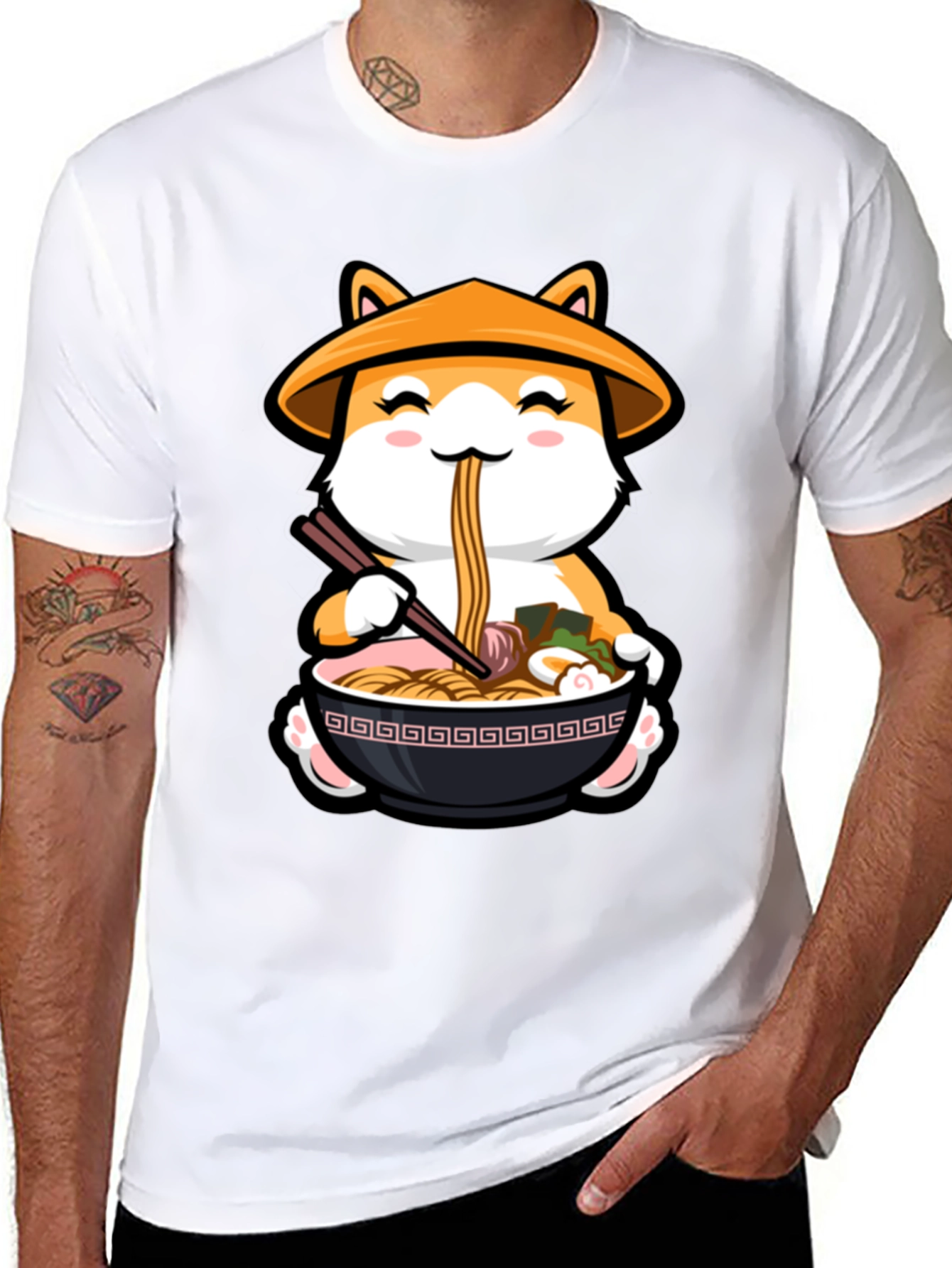 Shiba Inu Ramen T-Shirt - Cute Dog Noodle Tee