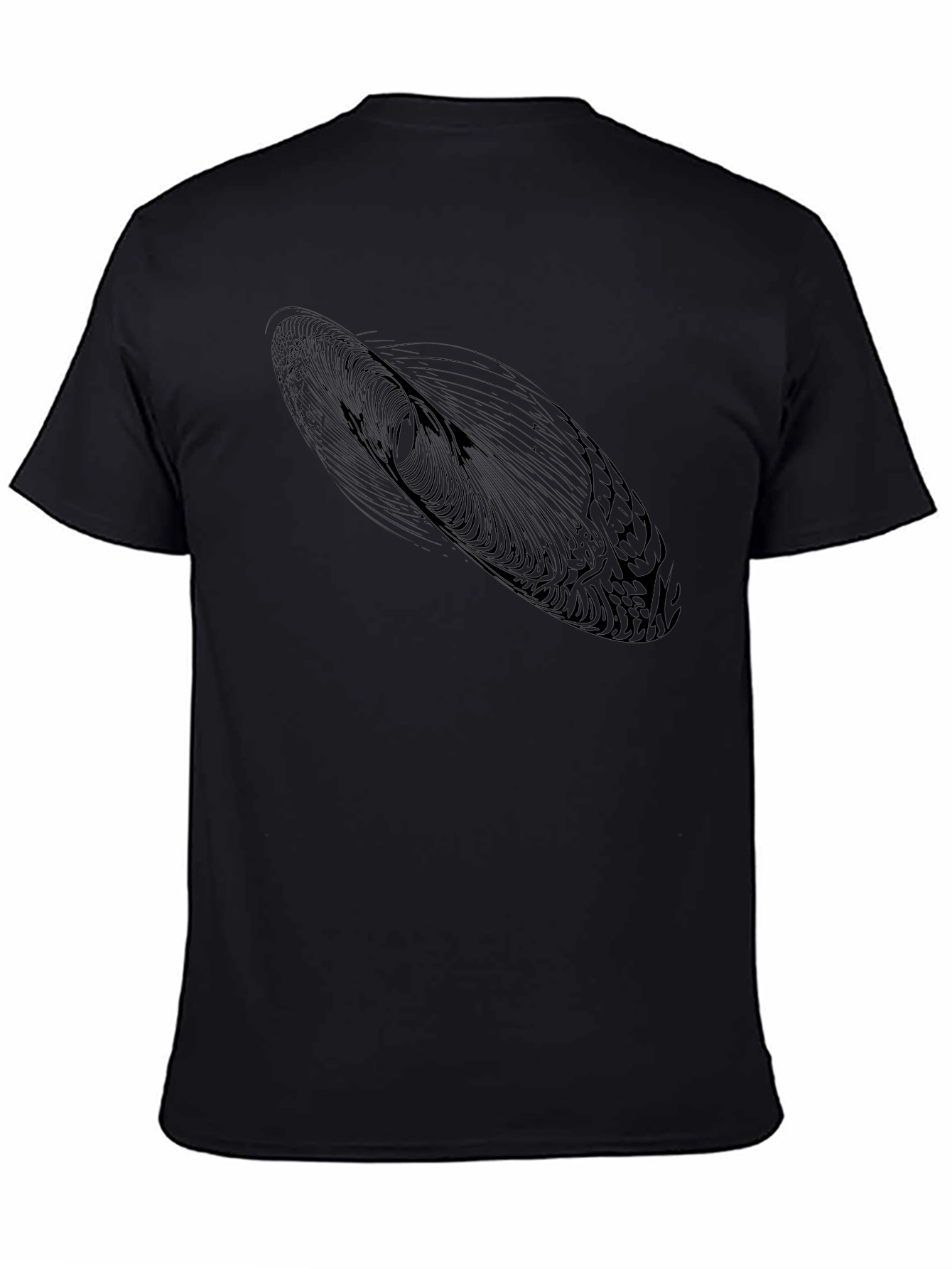 Abstract Design Black T-Shirt