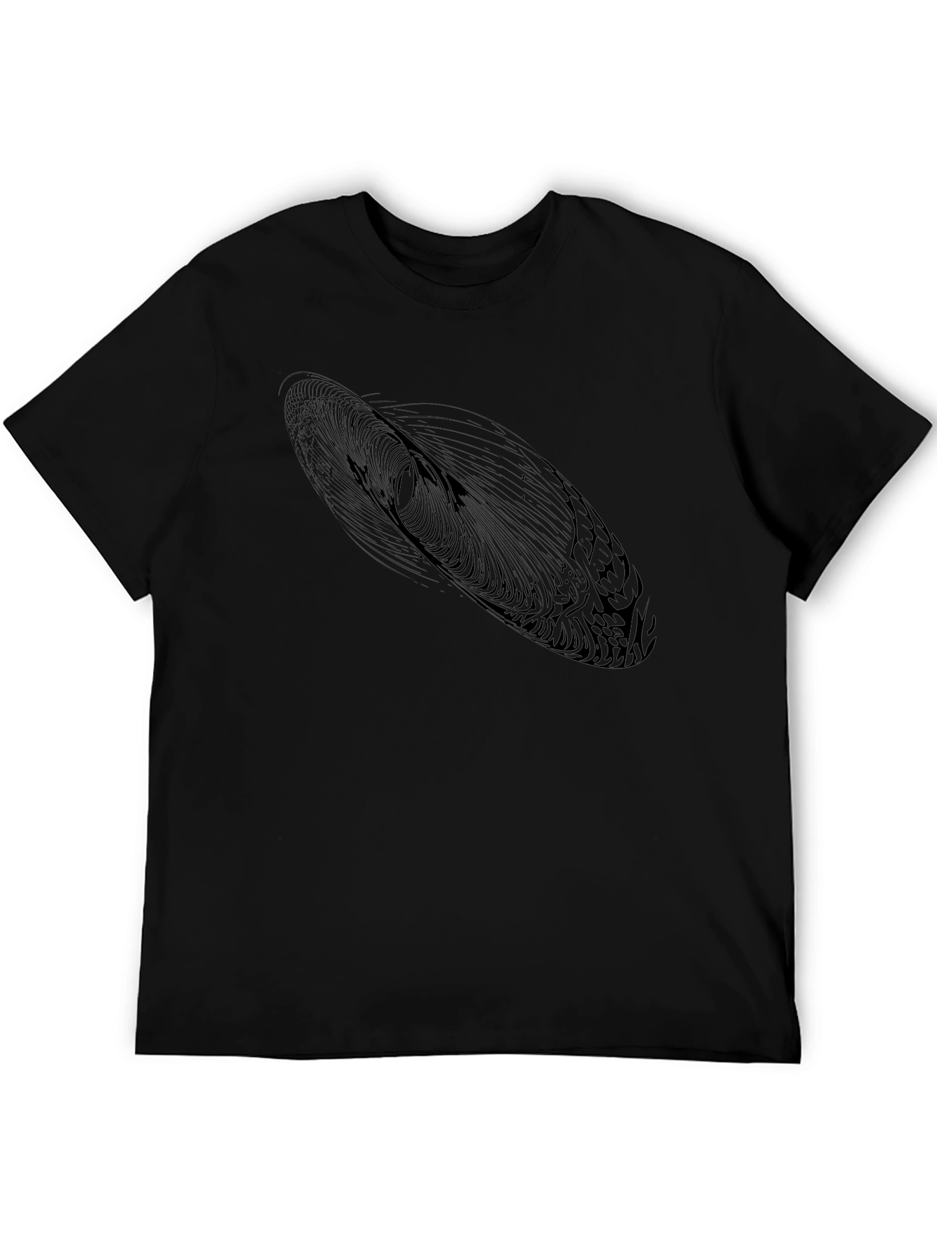 Abstract Design Black T-Shirt