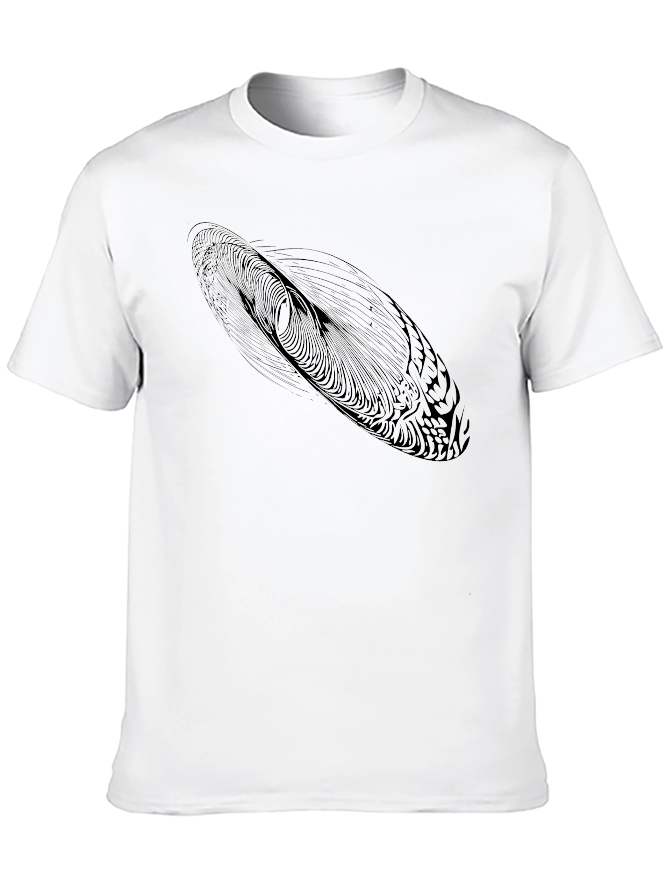Abstract Design Black T-Shirt