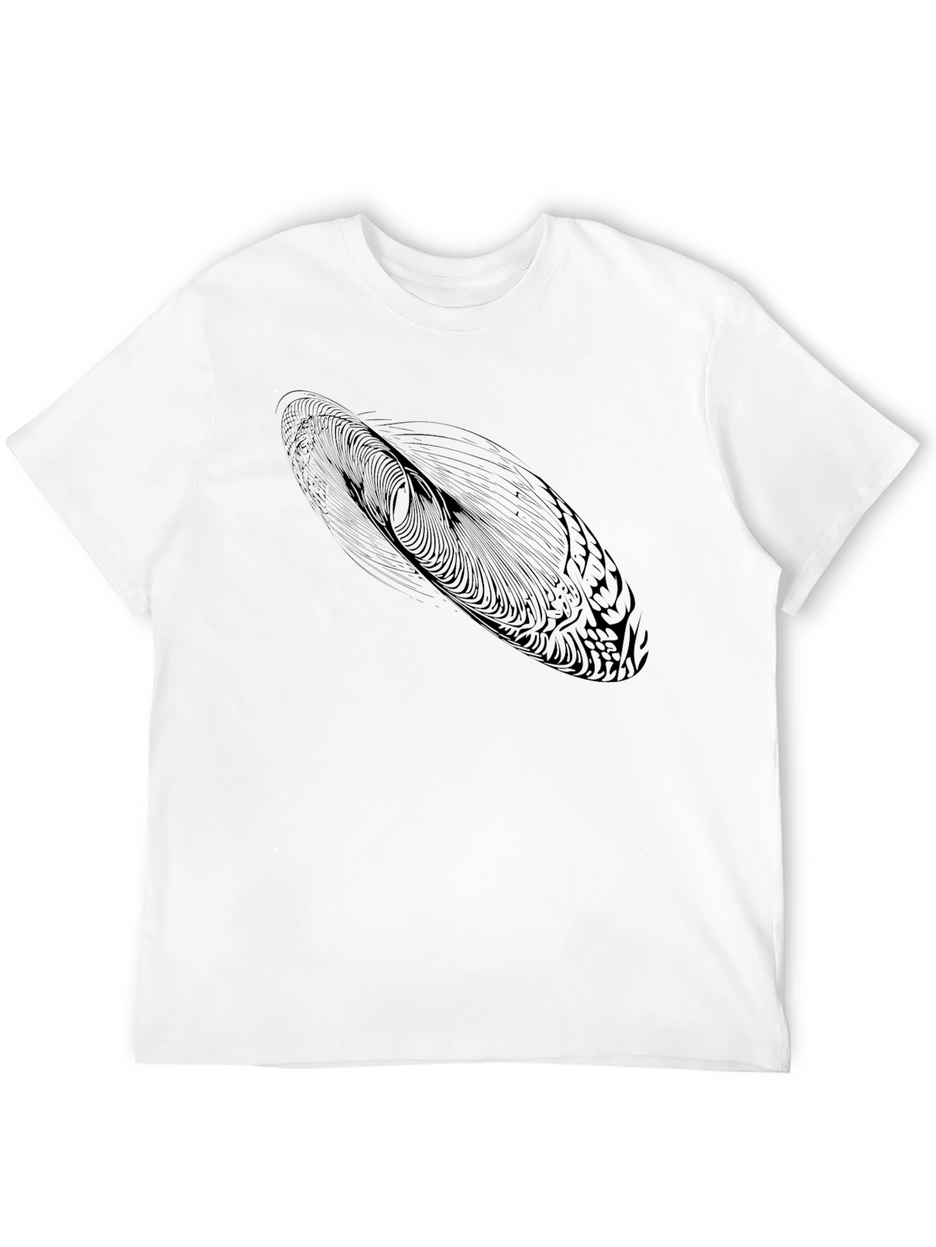 Abstract Design Black T-Shirt