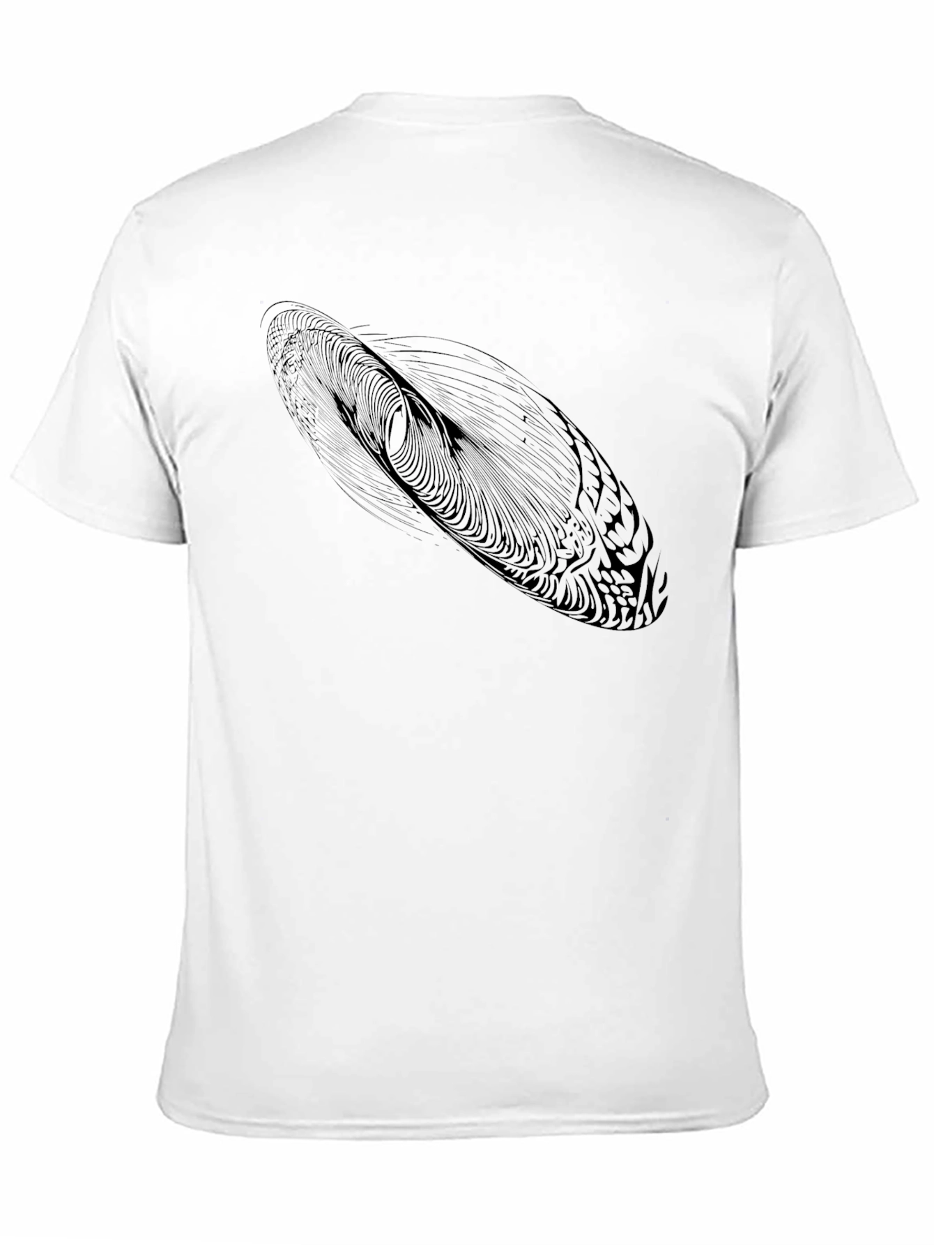 Abstract Design Black T-Shirt
