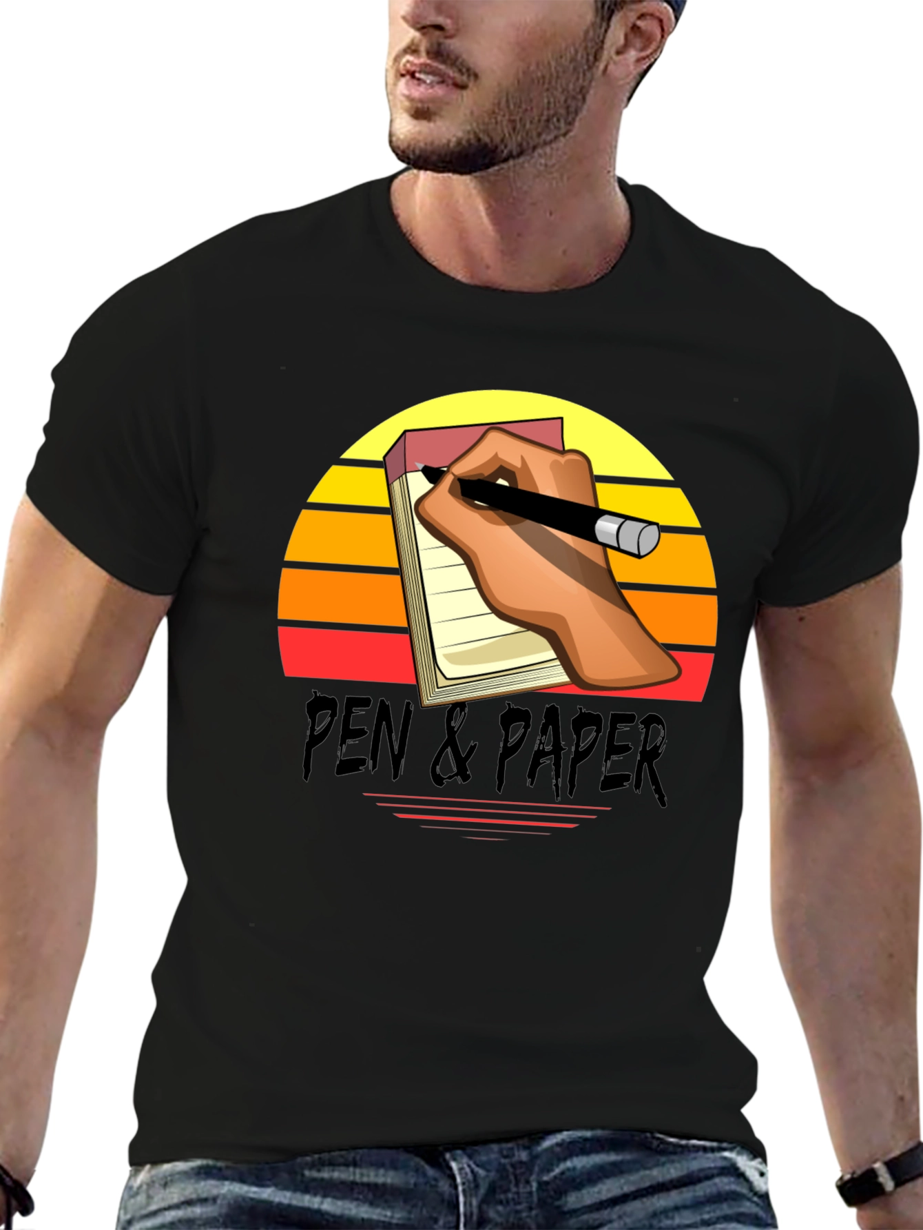 Pen & Paper Retro Graphic Tee