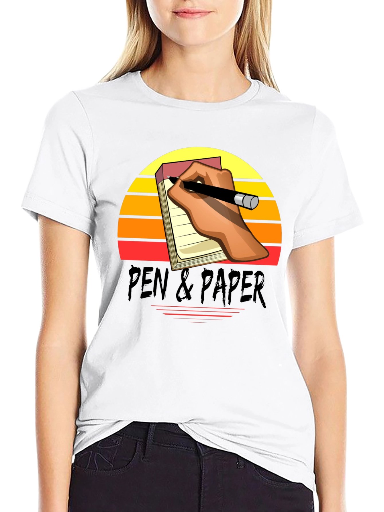 Pen & Paper Retro Graphic Tee