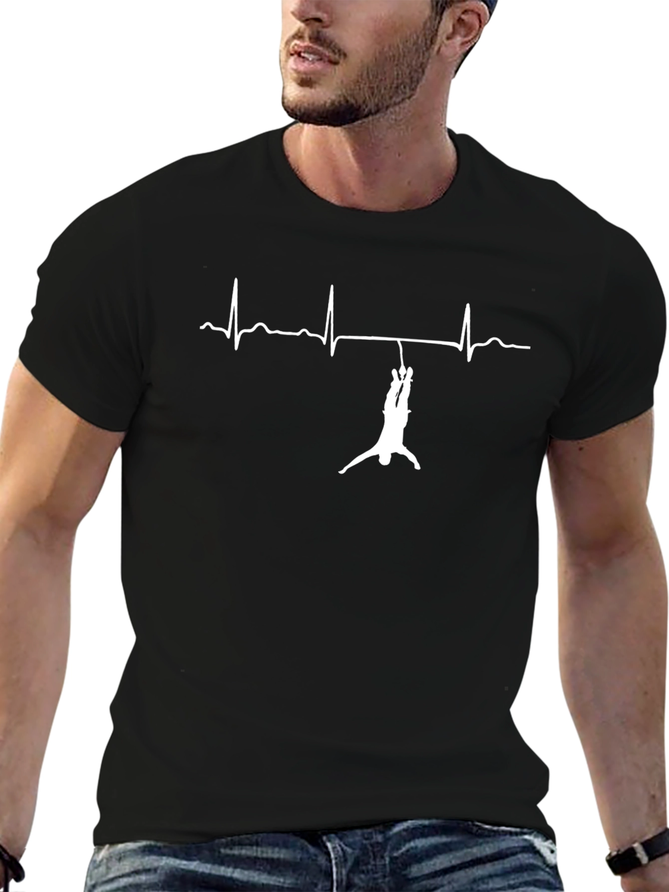 Bungee Jumper Heartbeat Graphic Tee