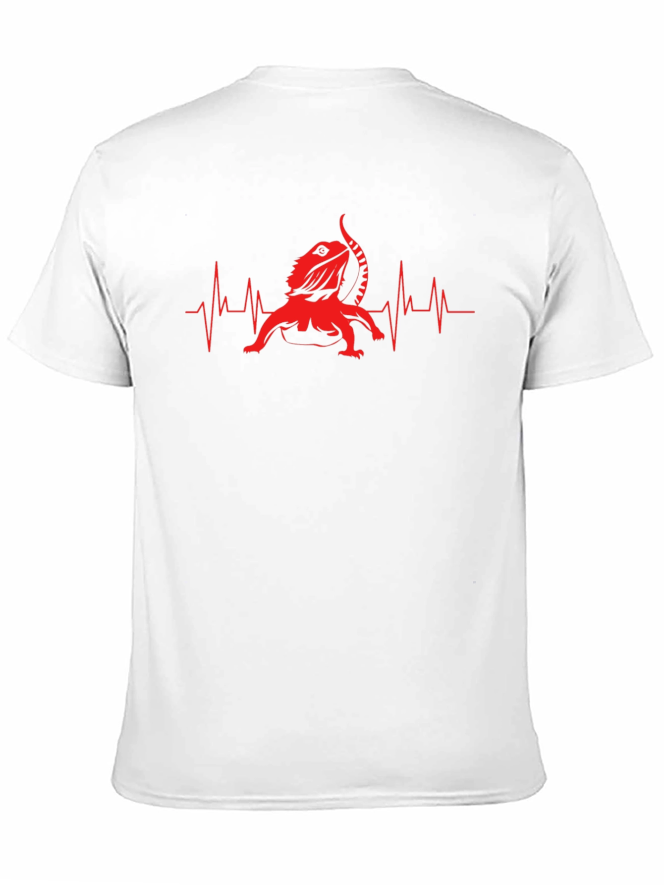 Bearded Dragon Heartbeat T-Shirt - Black