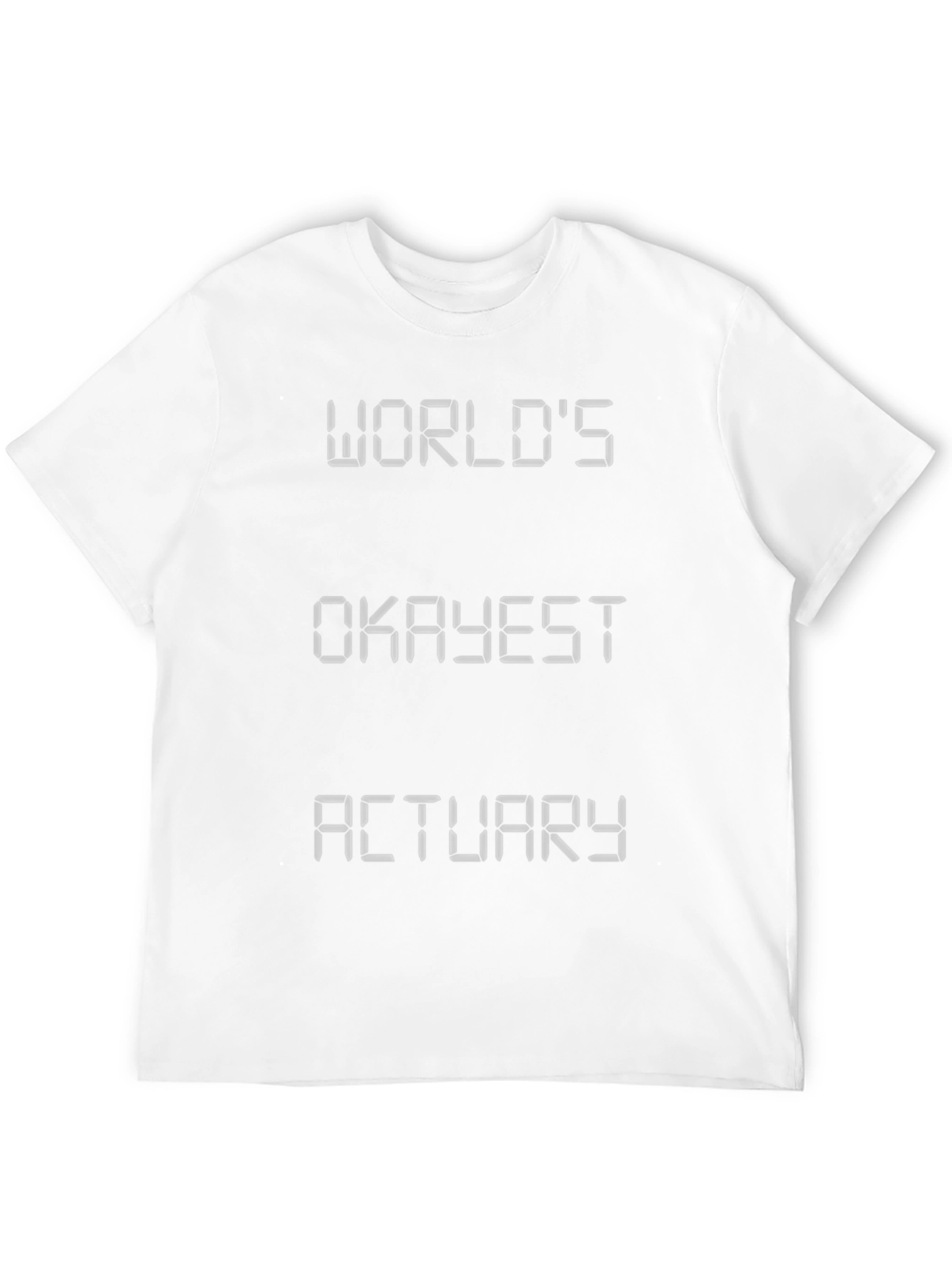 Worlds Okayest Actuary Black T-Shirt