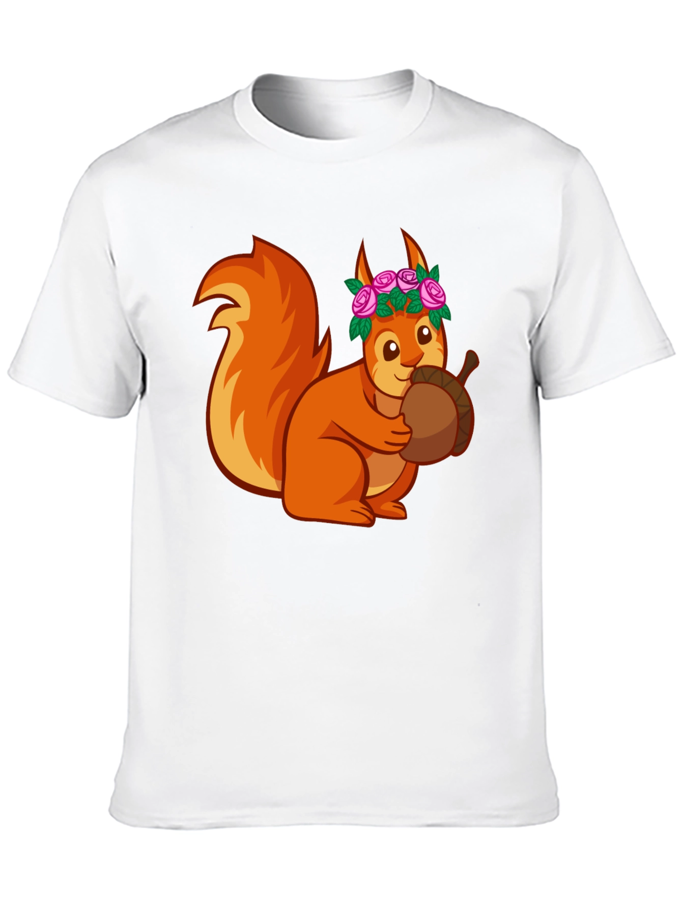 Squirrel with Flower Crown T-Shirt