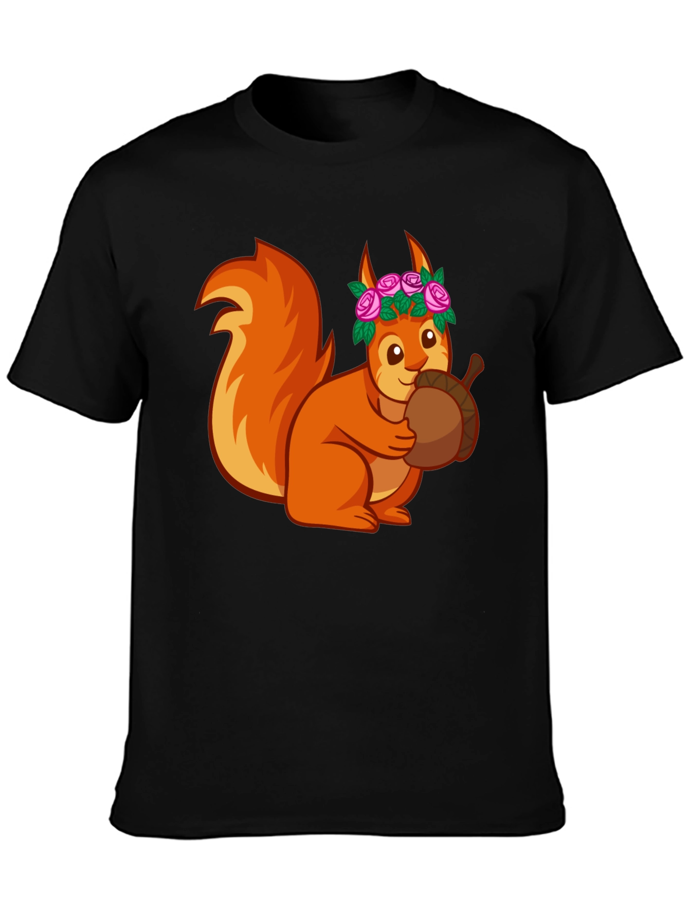 Squirrel with Flower Crown T-Shirt