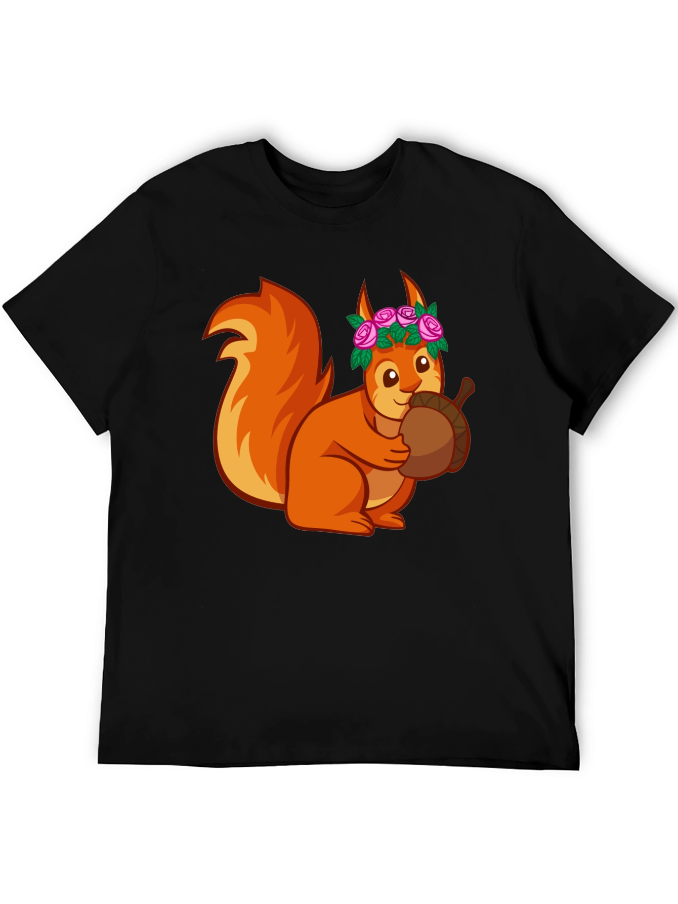 Squirrel with Flower Crown T-Shirt