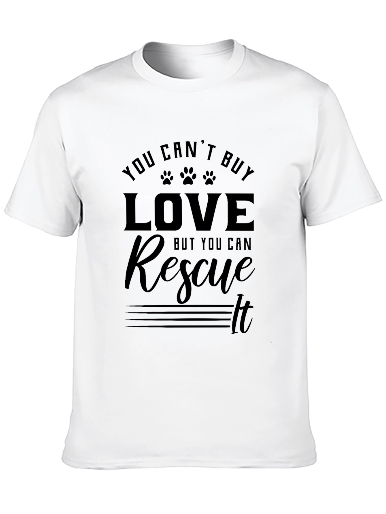 Rescue Love Black T-Shirt