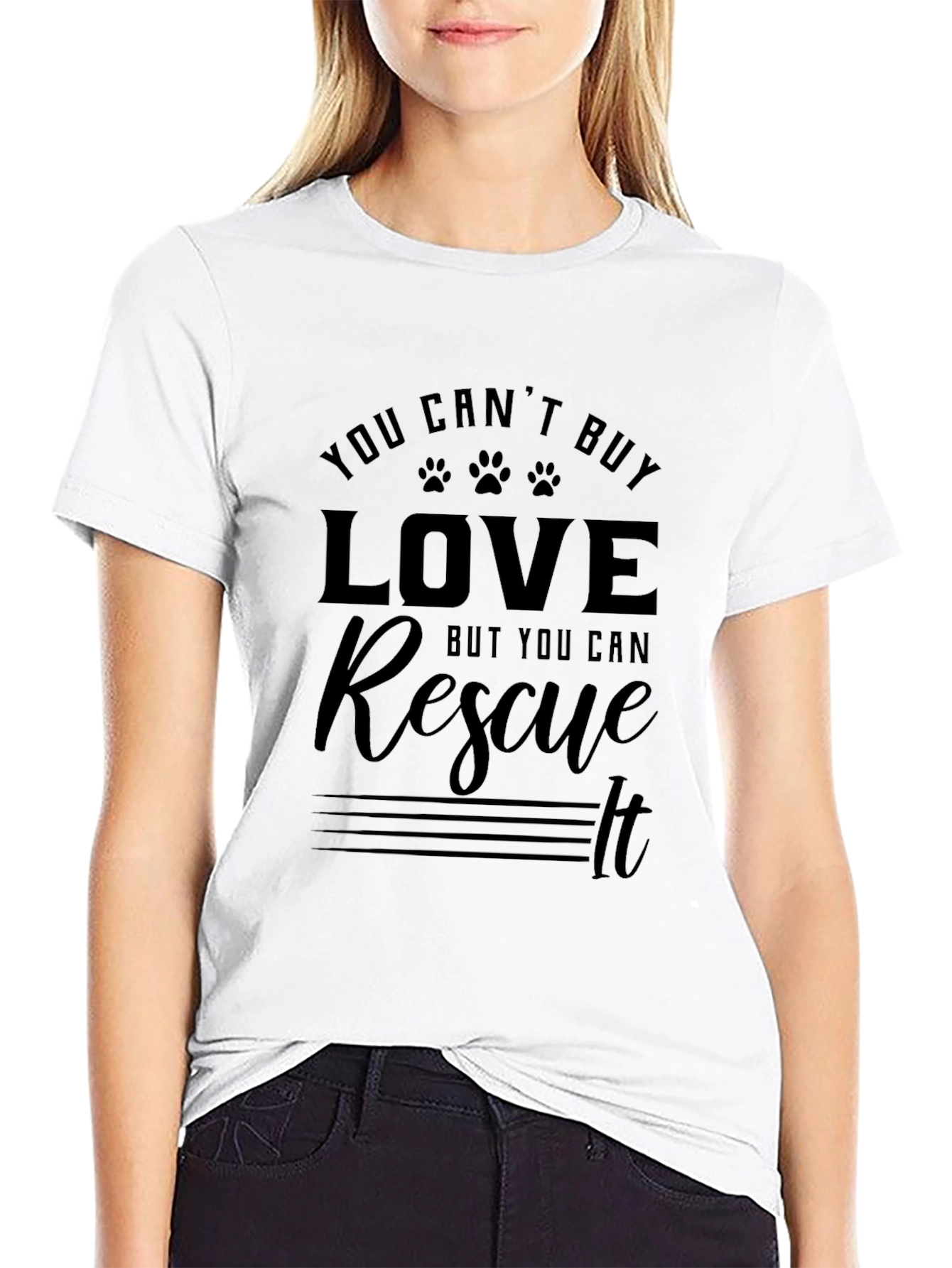 Rescue Love Black T-Shirt