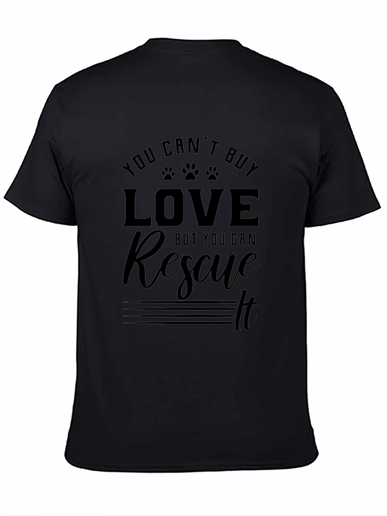 Rescue Love Black T-Shirt