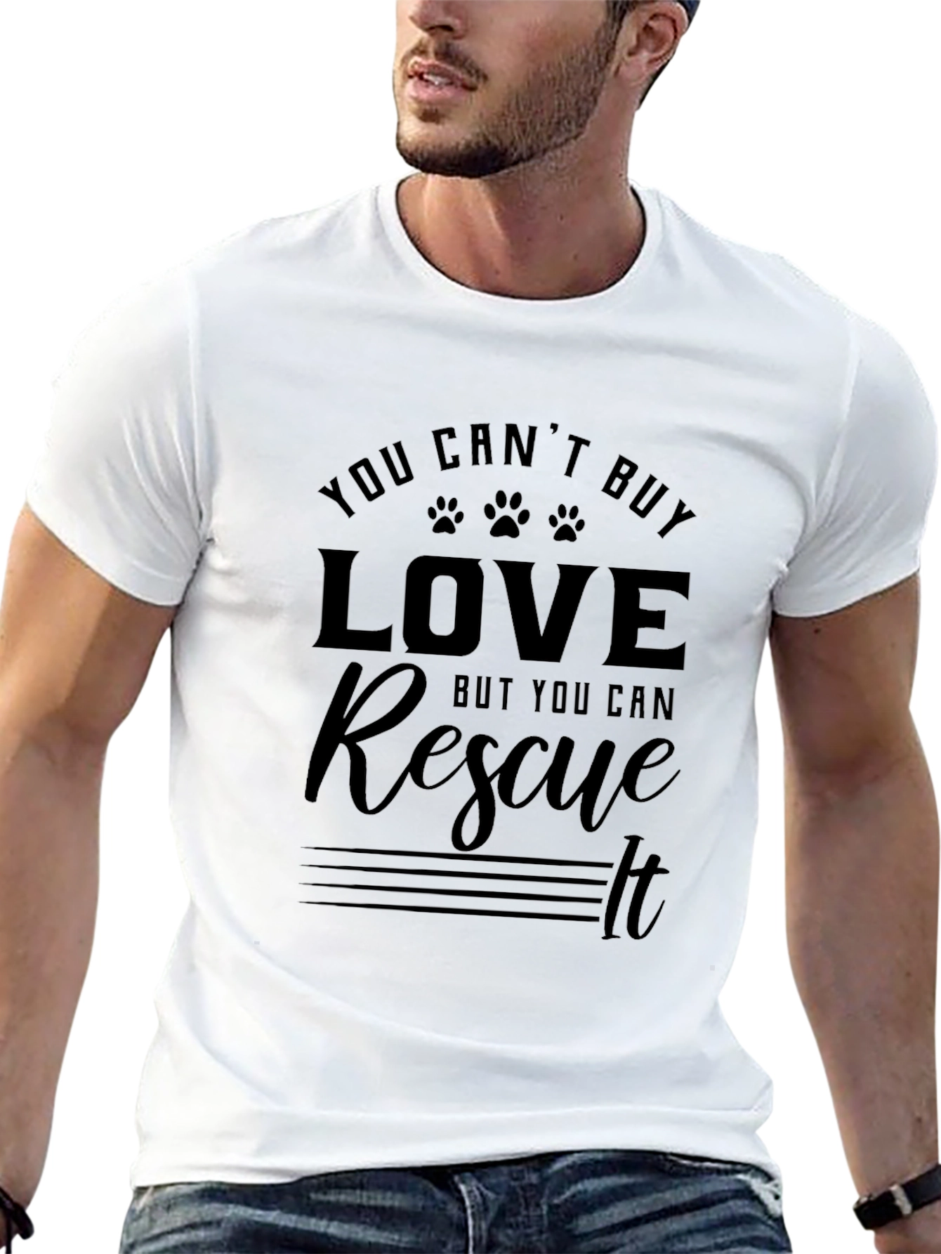 Rescue Love Black T-Shirt