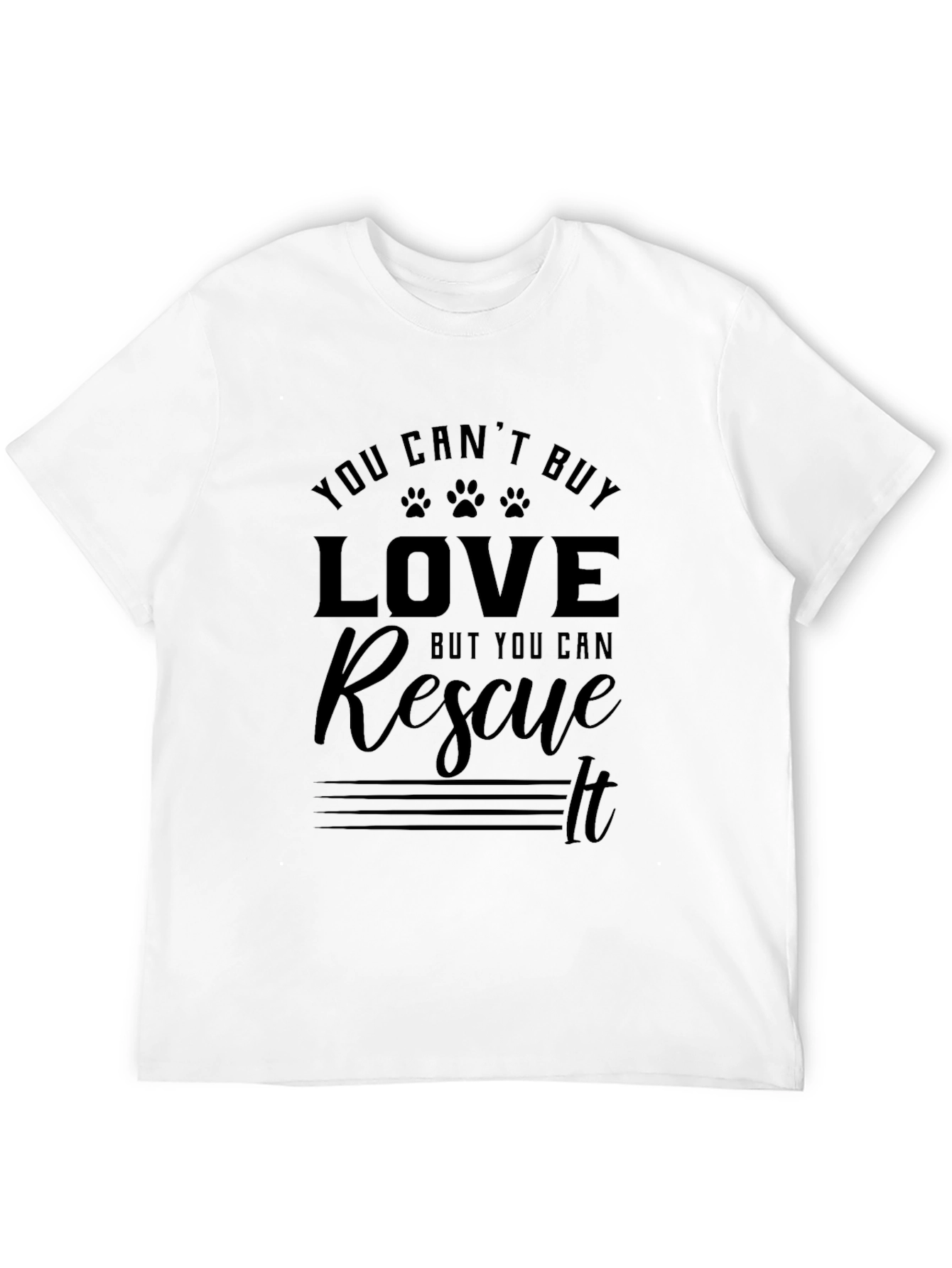 Rescue Love Black T-Shirt