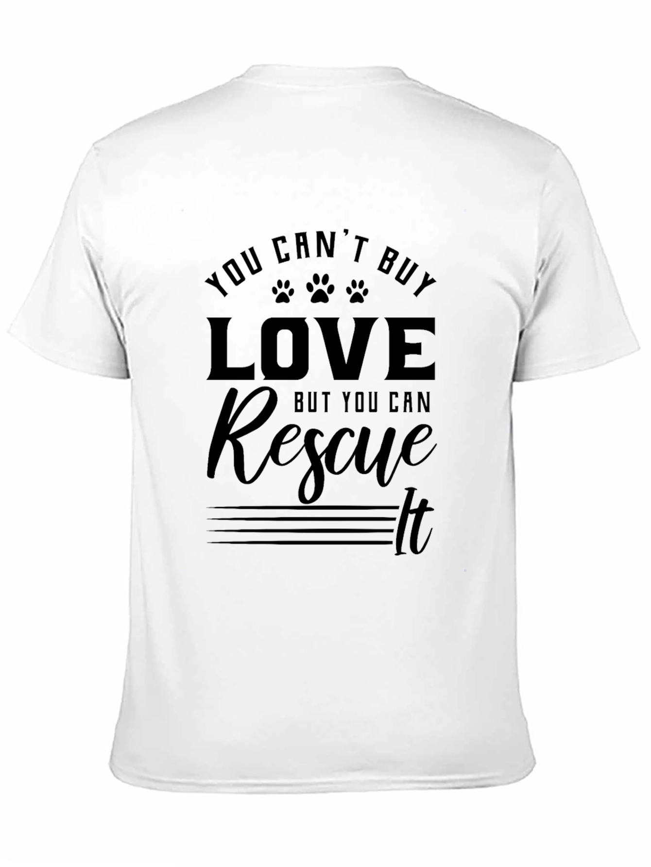 Rescue Love Black T-Shirt