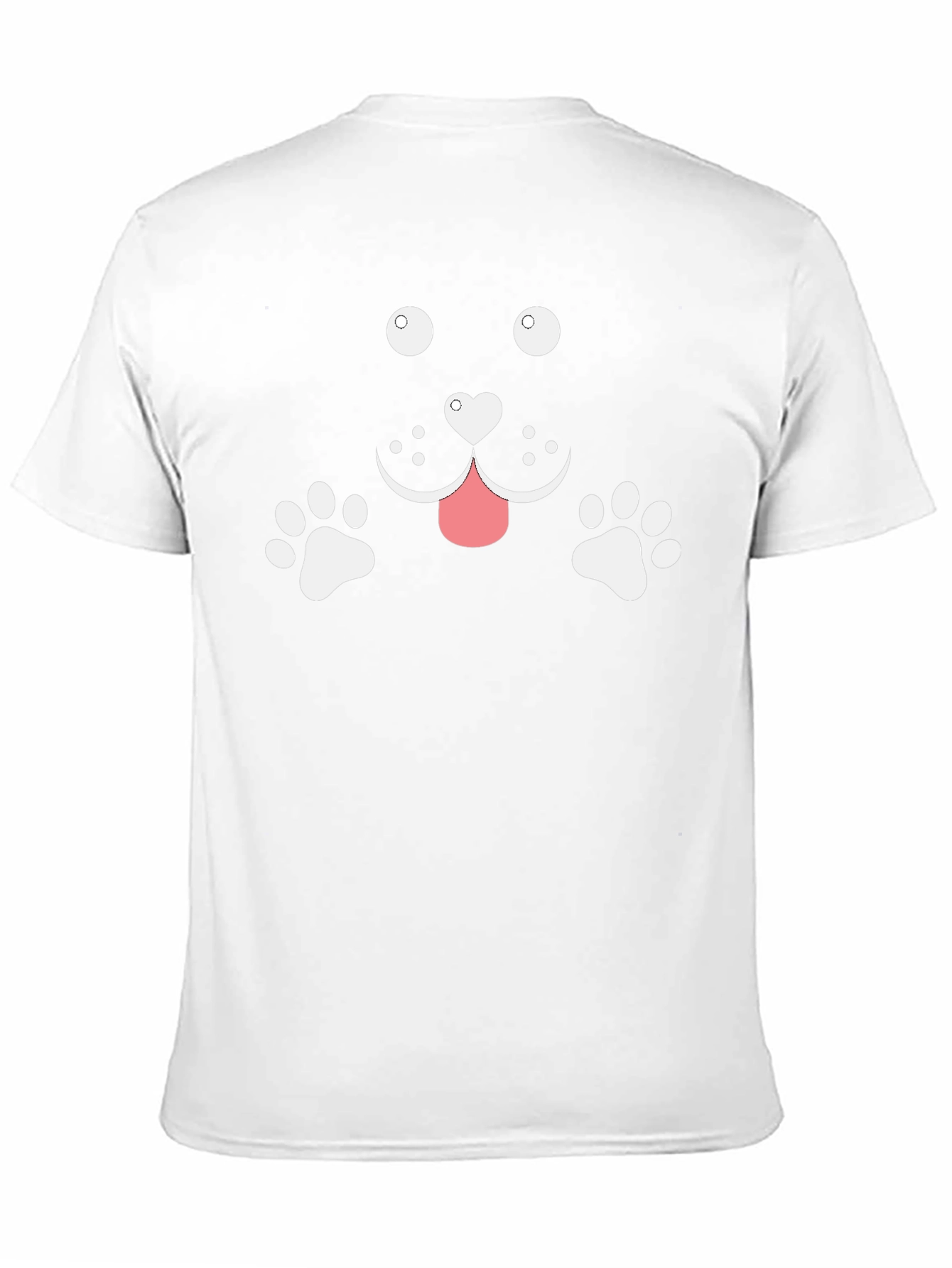 Cute Dog Graphic Tee - Black