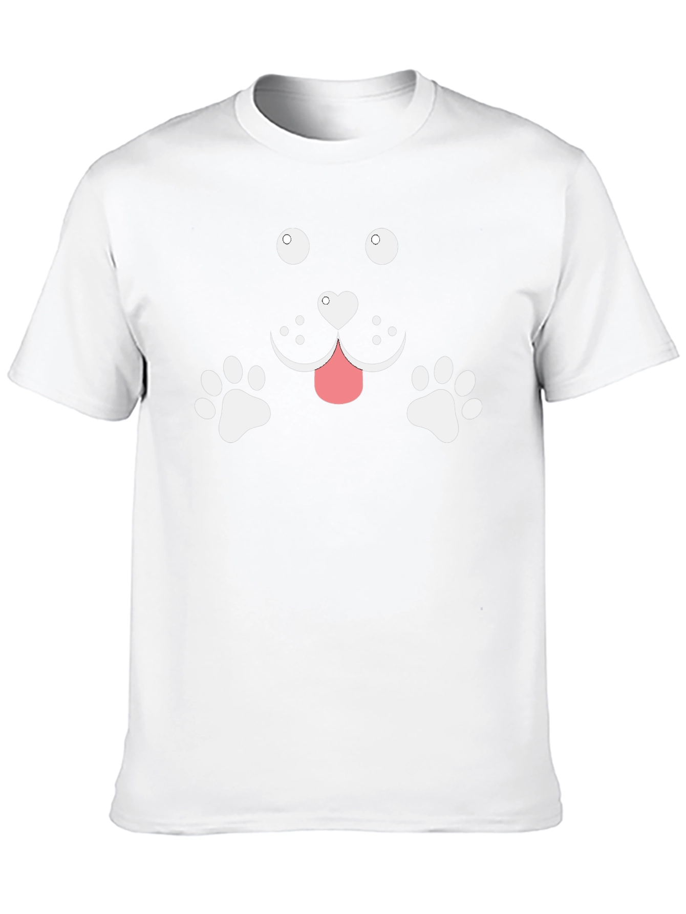 Cute Dog Graphic Tee - Black