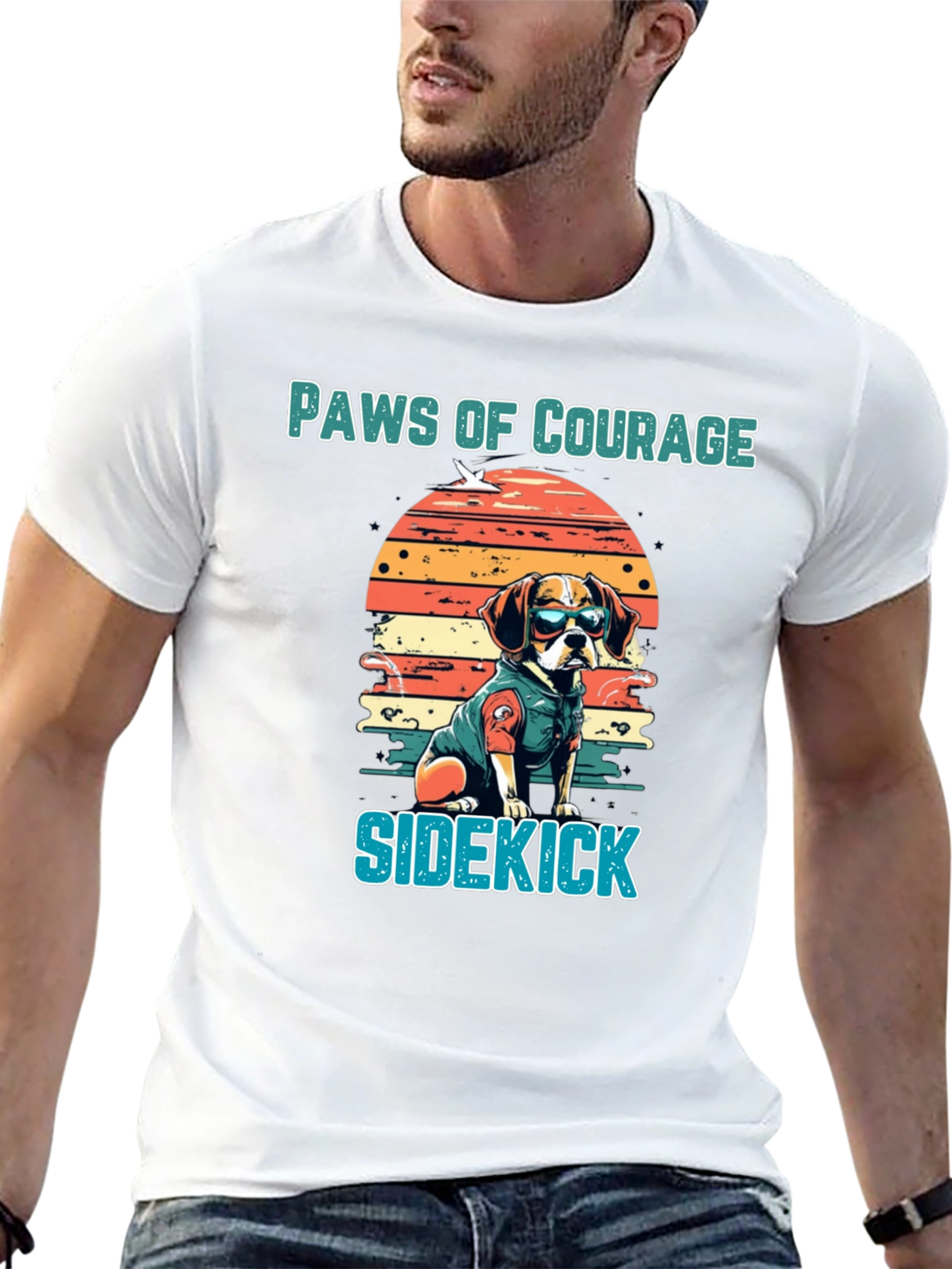 Paws of Courage Sidekick Dog T-Shirt
