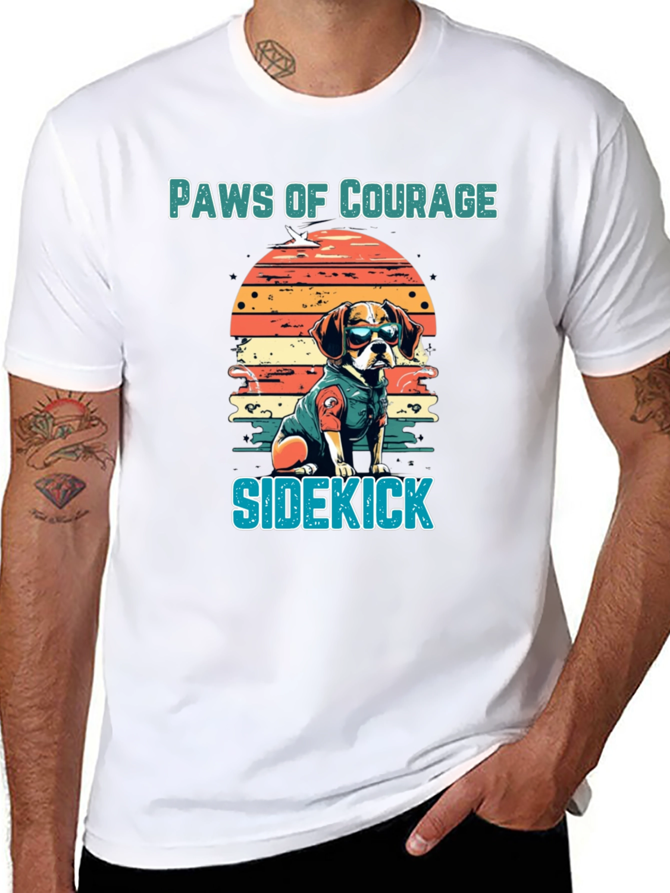Paws of Courage Sidekick Dog T-Shirt