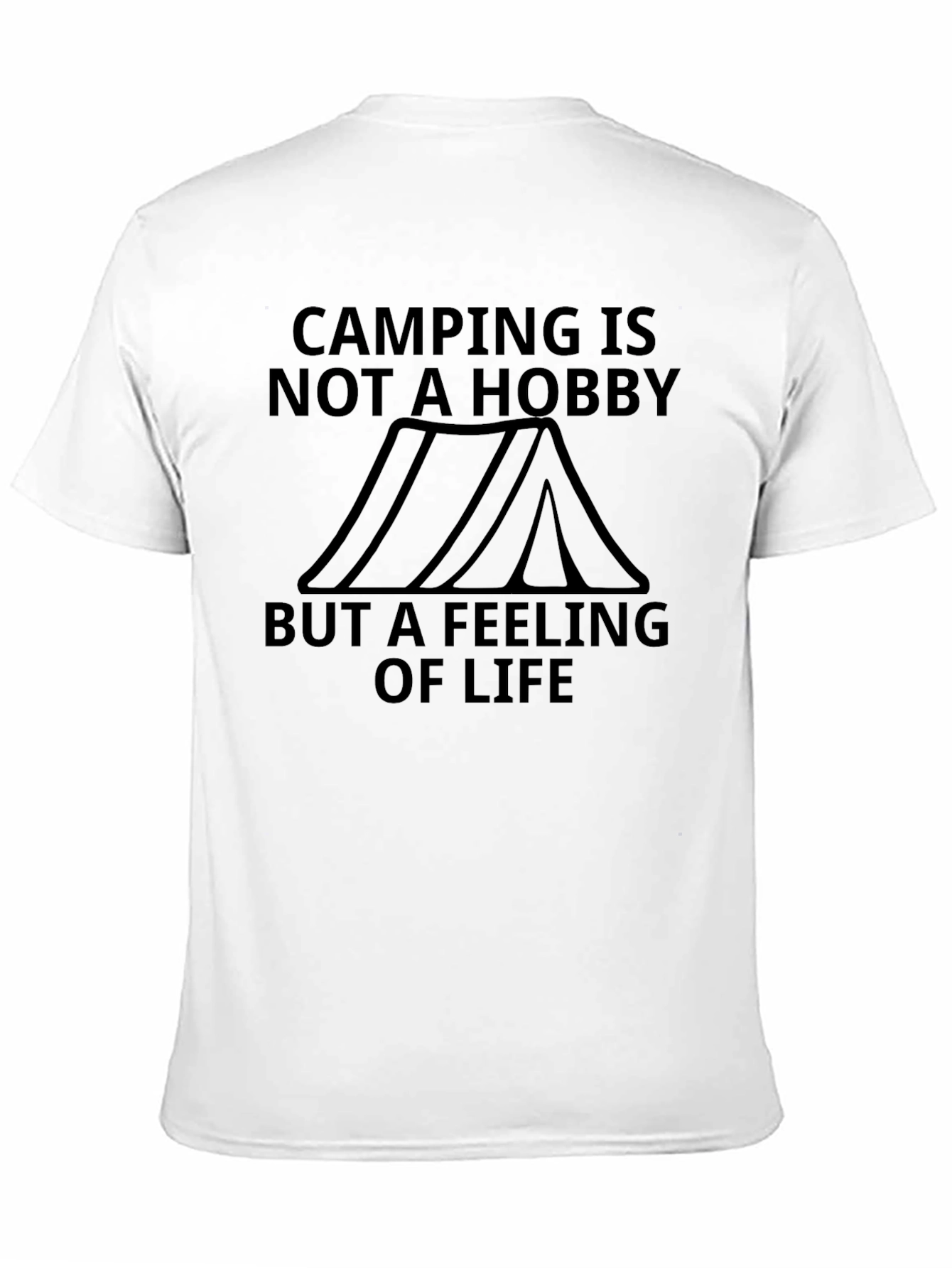 Camping is Not a Hobby Black Graphic Tee