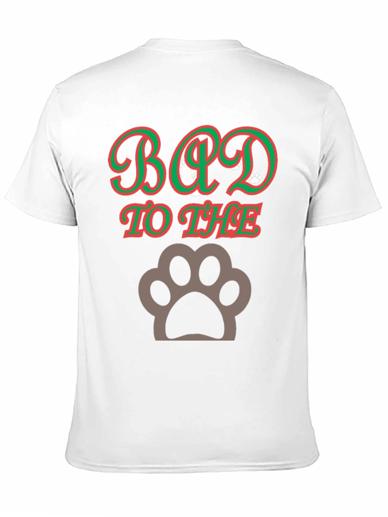 Bad to the Bone Paw Print T-Shirt