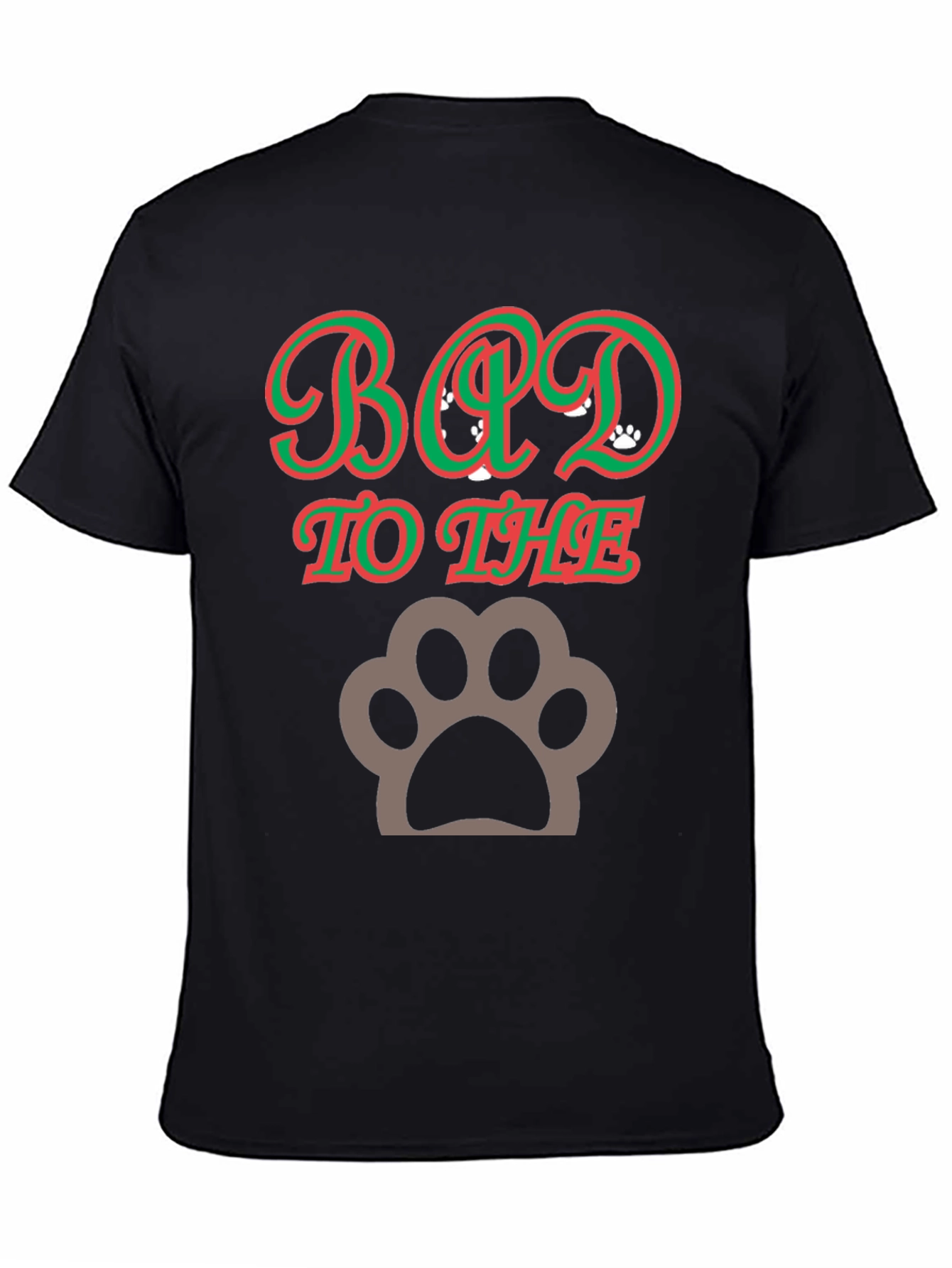 Bad to the Bone Paw Print T-Shirt