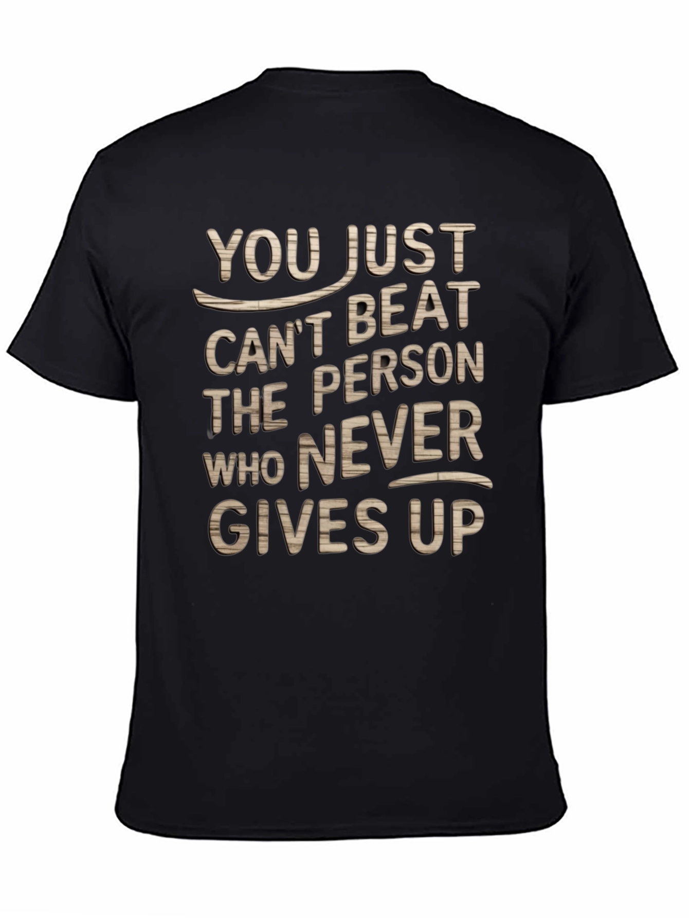 Never Give Up Motivational Graphic T-Shirt