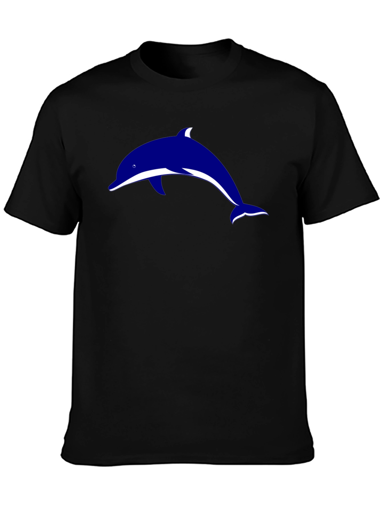 Black Dolphin Graphic Tee - Stylish Casual Wear