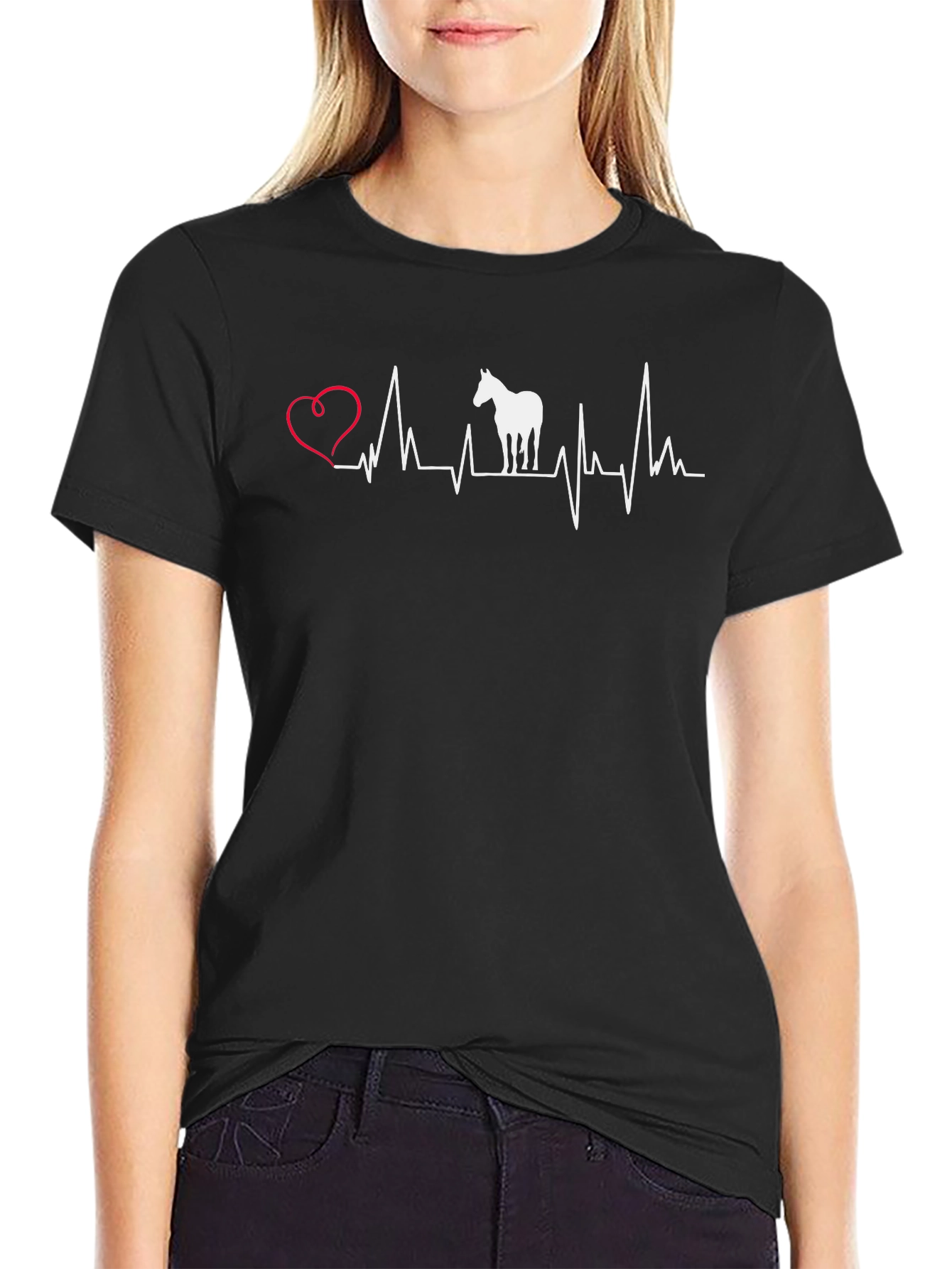 Horse Lover Heartbeat T-Shirt