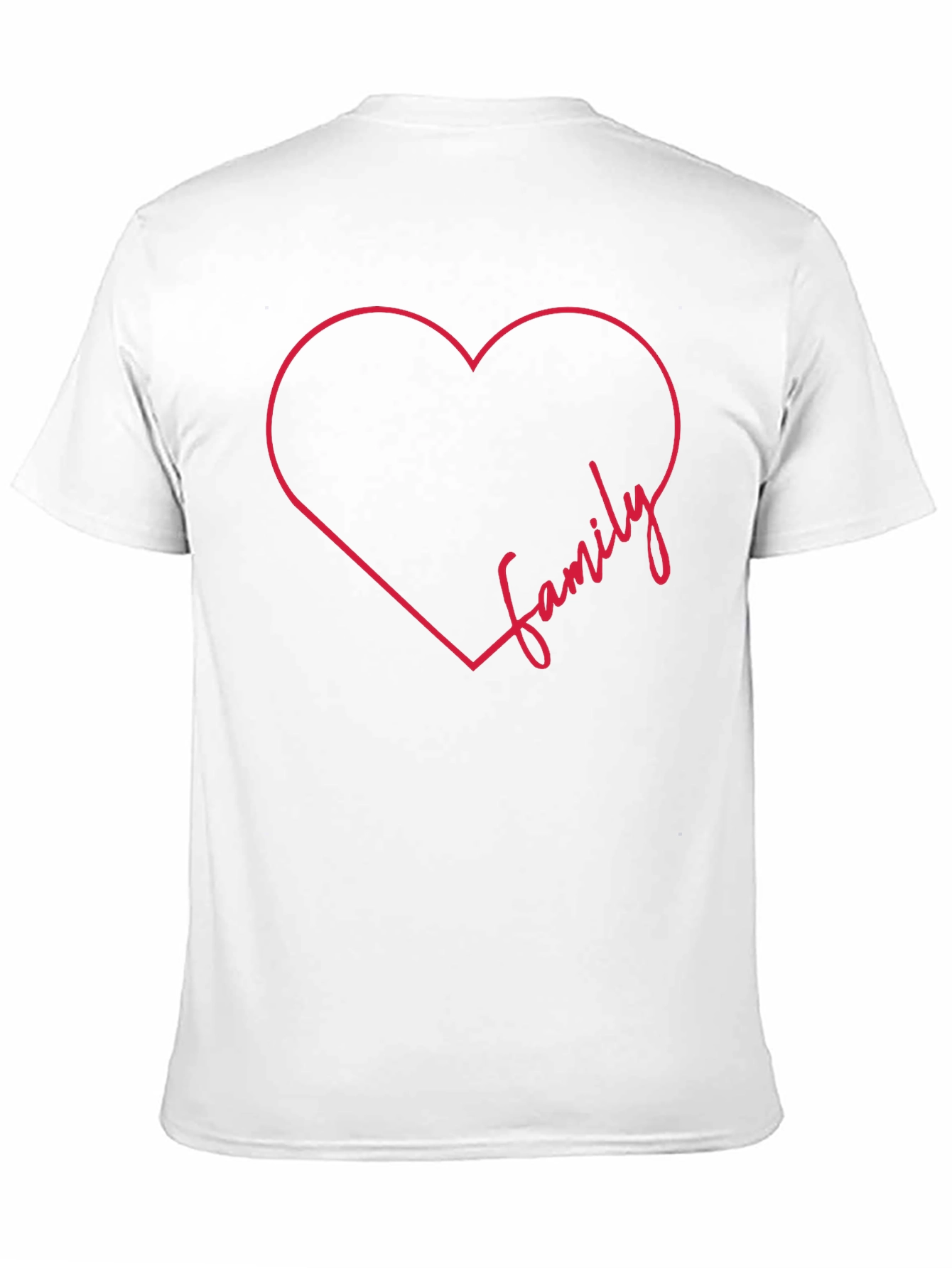 Family Heart Graphic Tee - Stylish Comfort