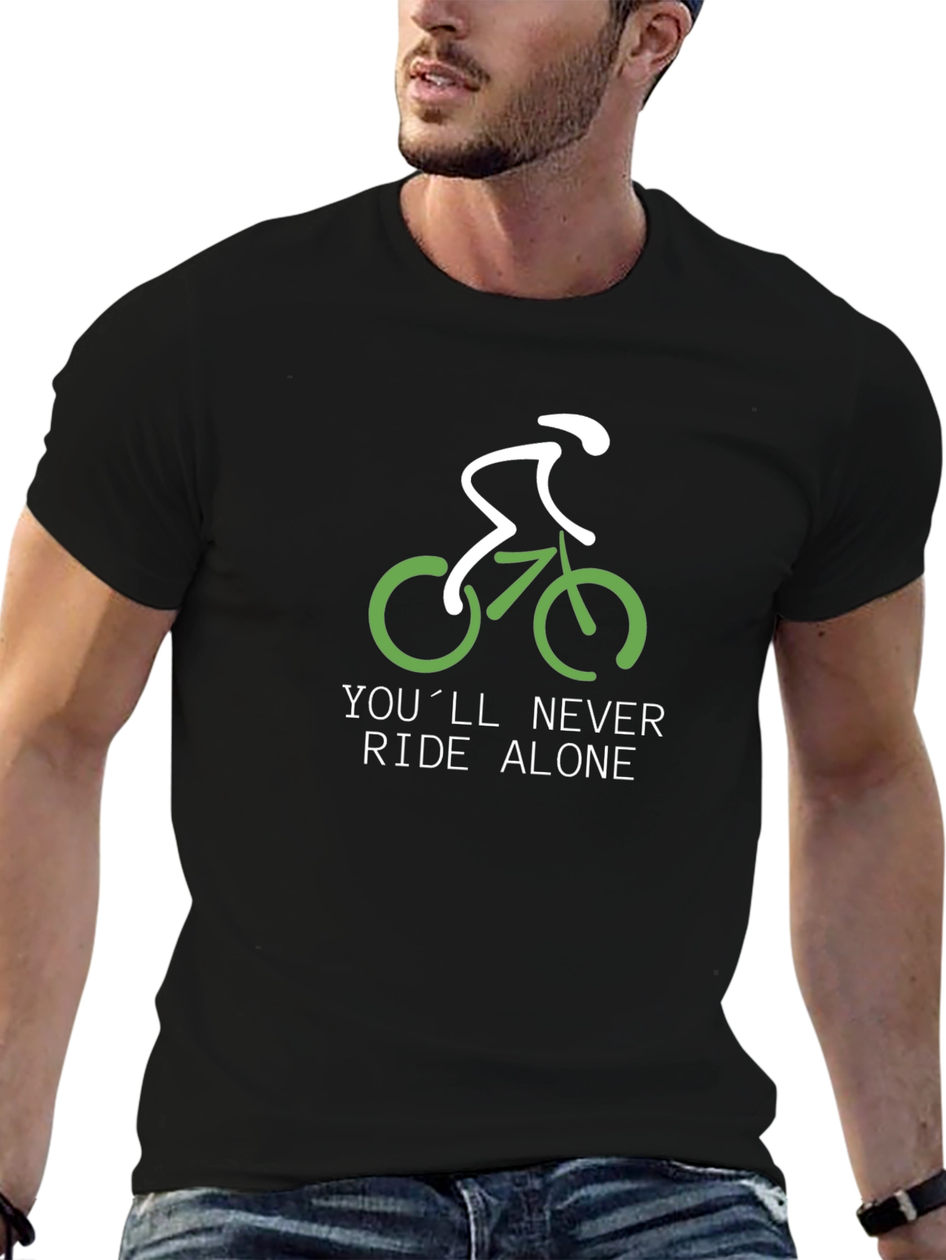 Never Ride Alone Biker T-Shirt