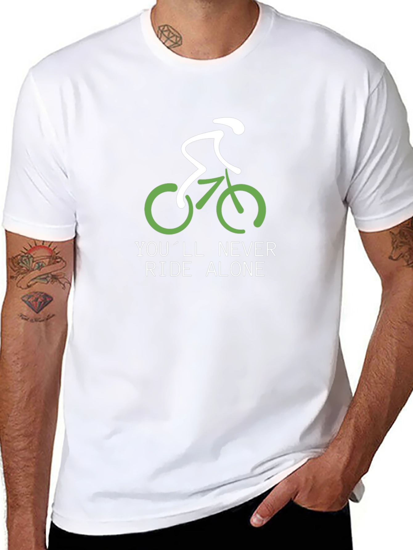 Never Ride Alone Biker T-Shirt