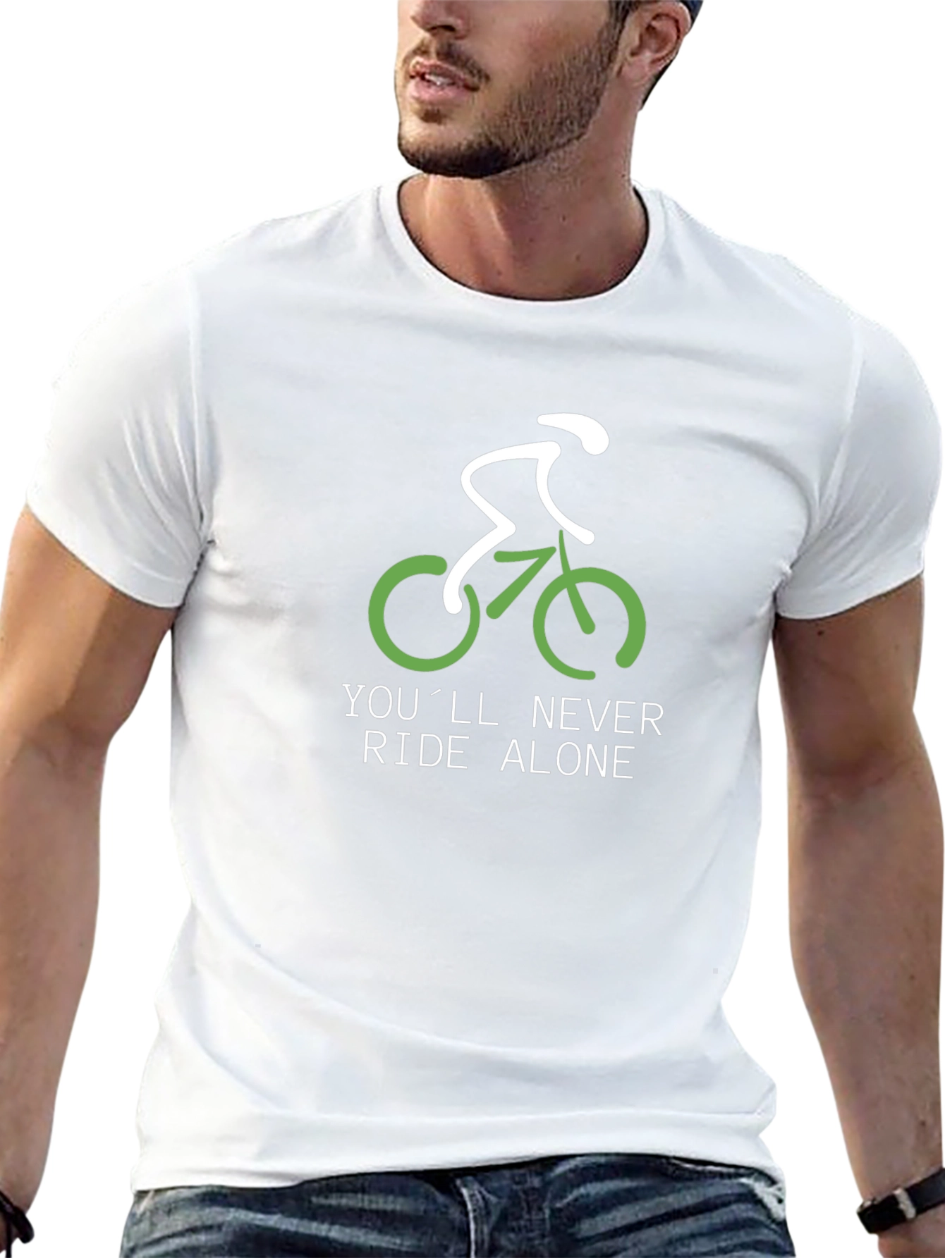 Never Ride Alone Biker T-Shirt