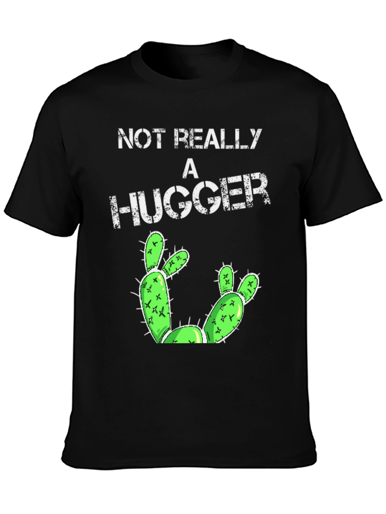 Not Really A Hugger Cactus Graphic Tee