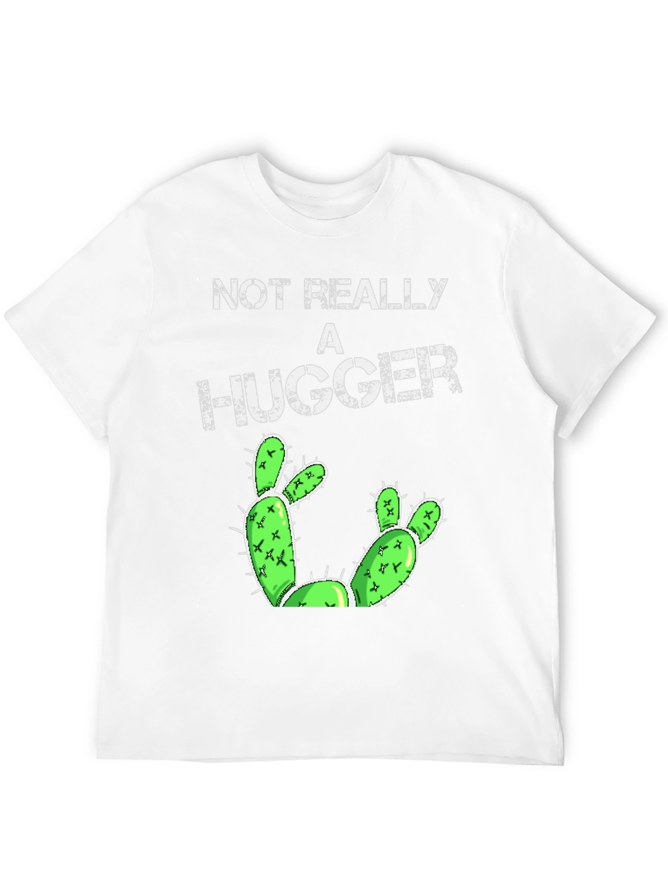 Not Really A Hugger Cactus Graphic Tee