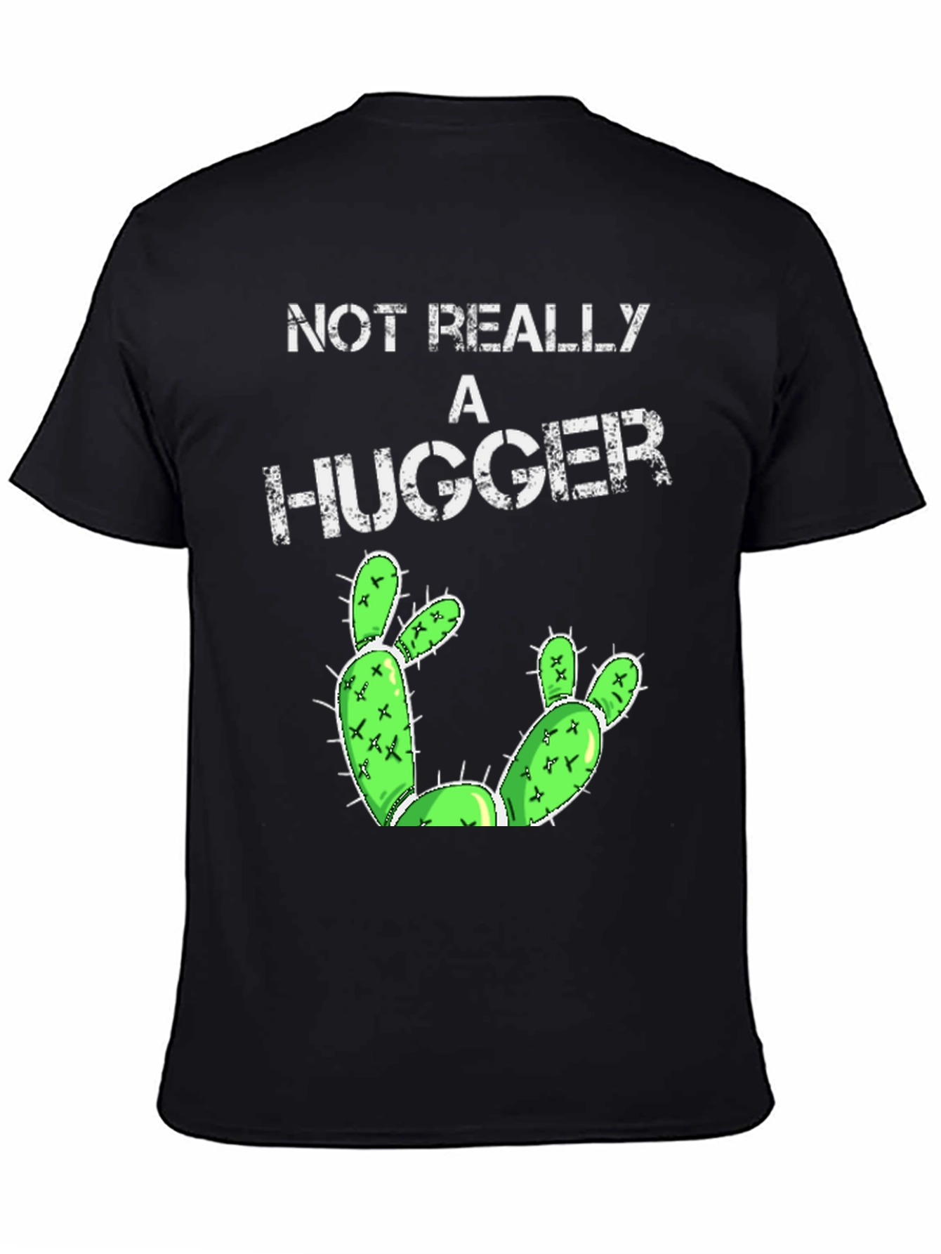 Not Really A Hugger Cactus Graphic Tee
