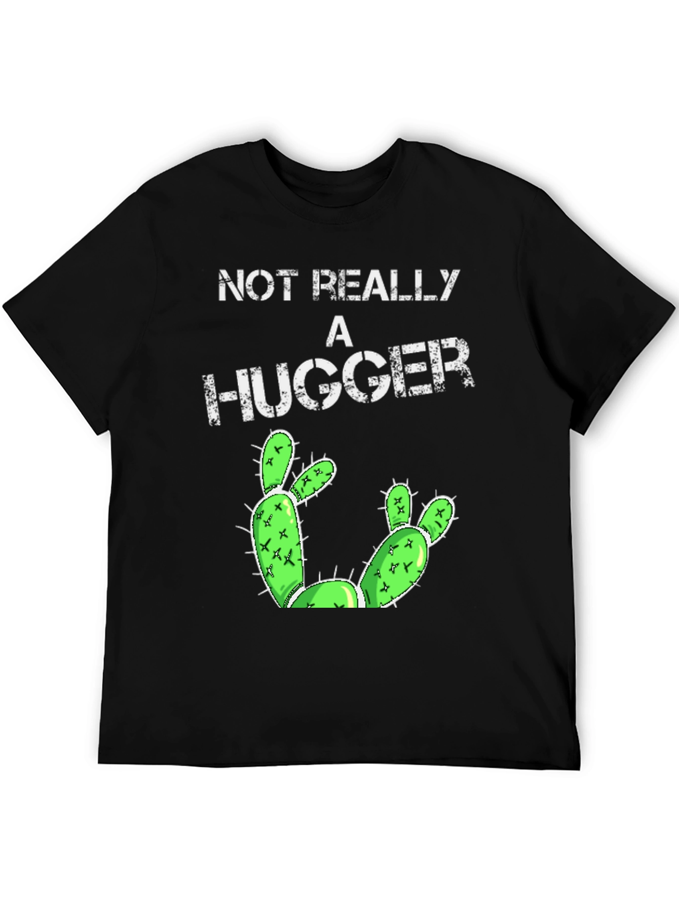 Not Really A Hugger Cactus Graphic Tee