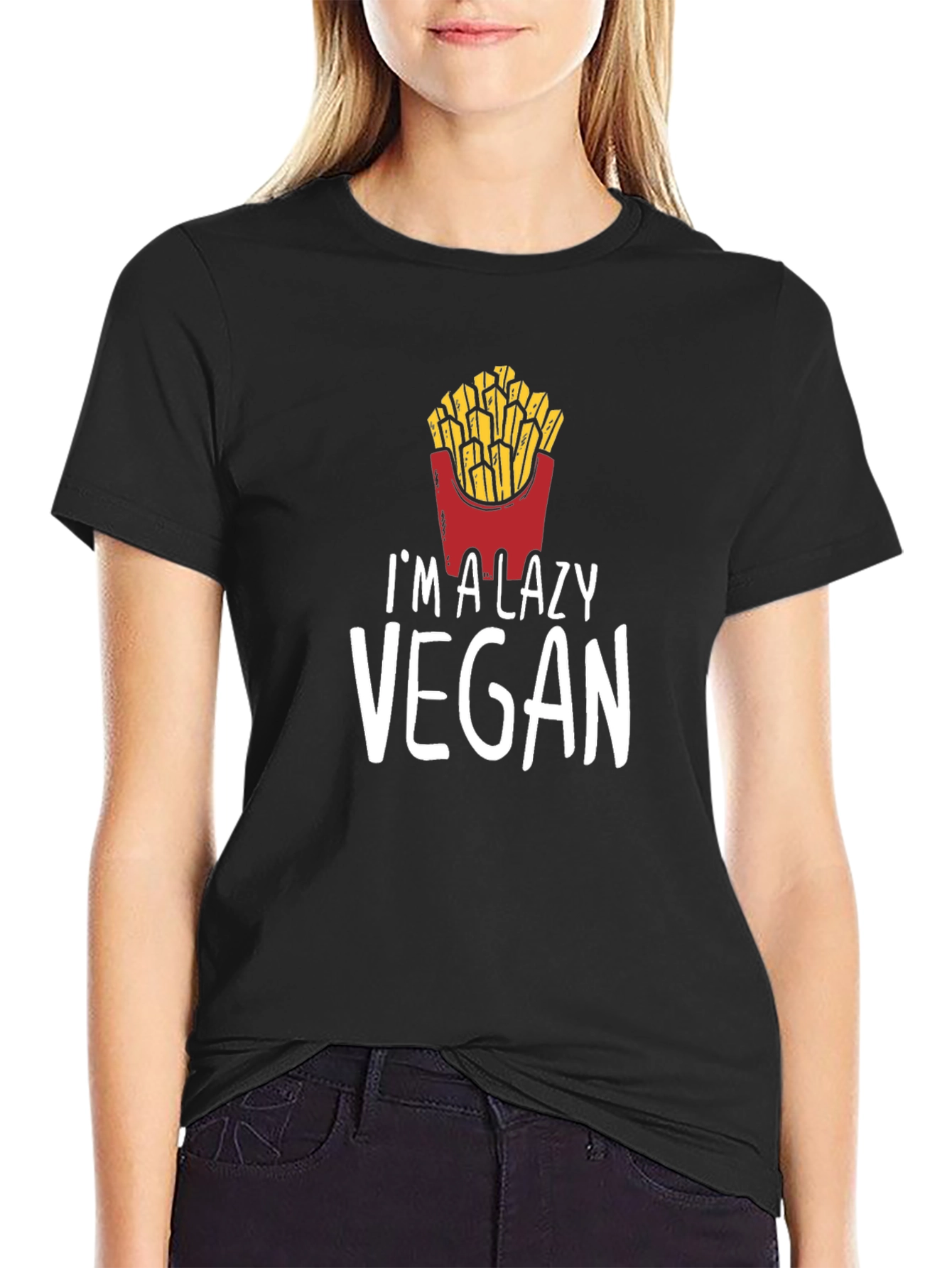 Im a Lazy Vegan T-Shirt - Funny Vegan Gift