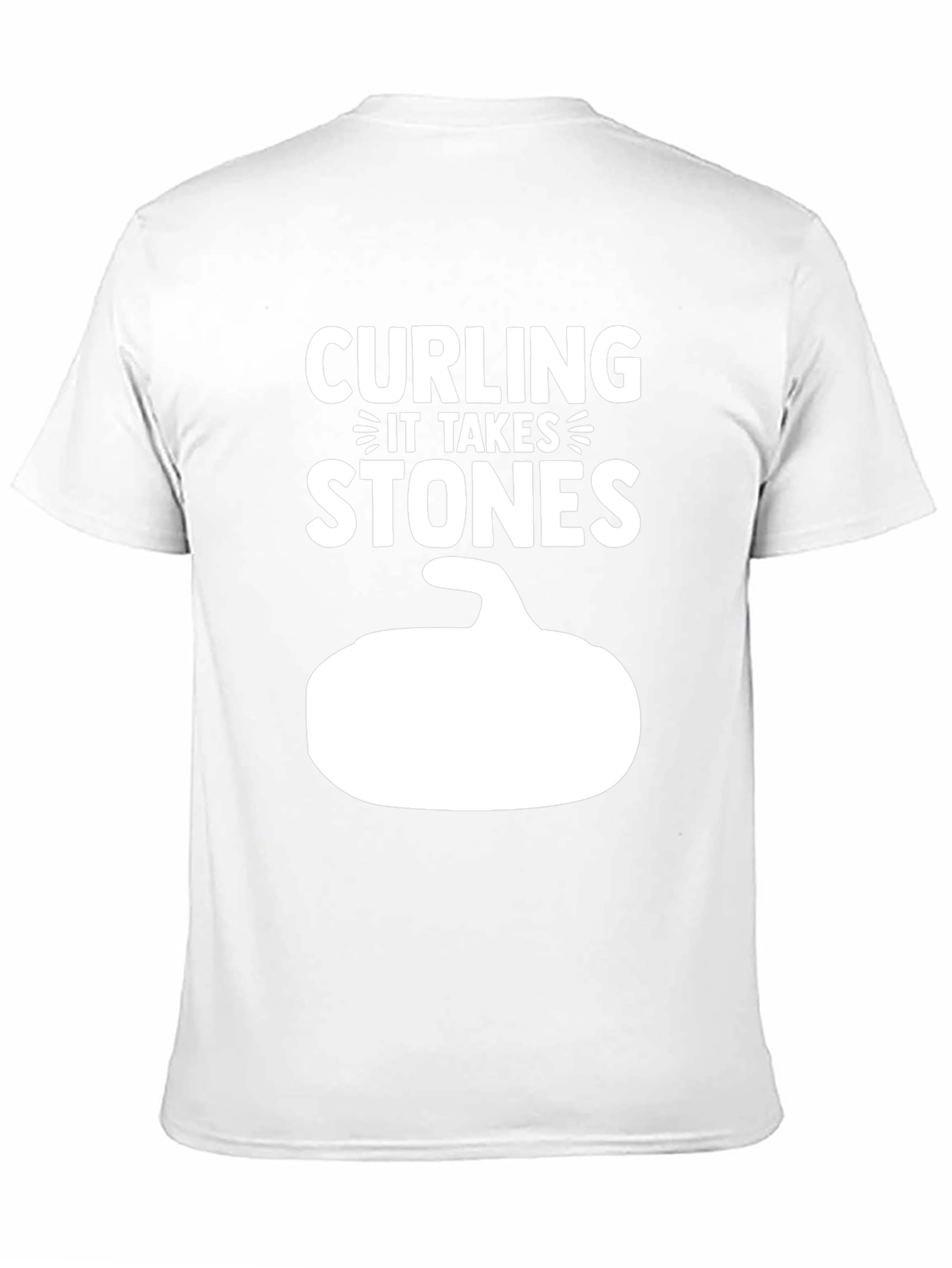 Curling It Takes Stones T-Shirt Black