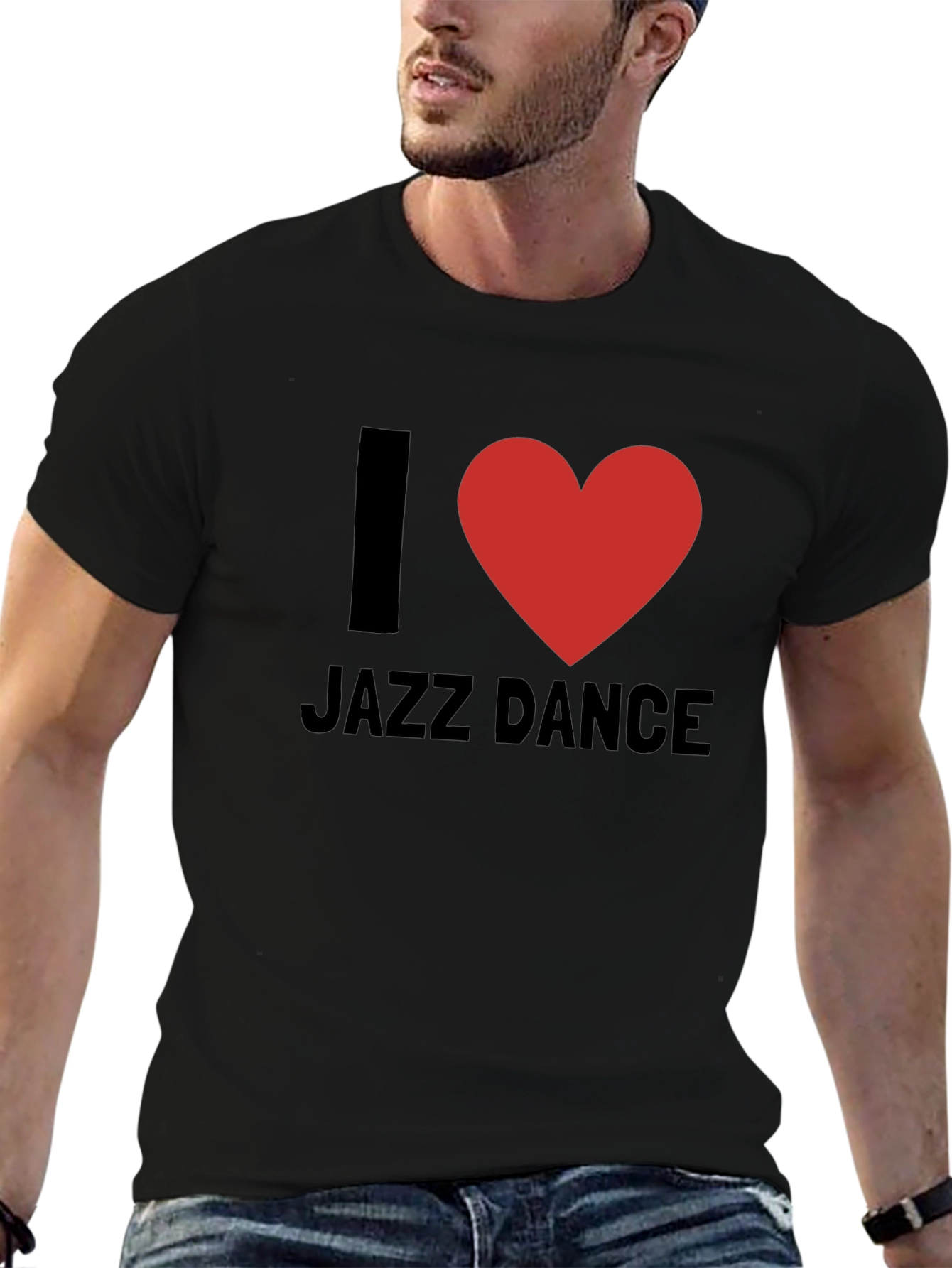 I Love Jazz Dance - Black T-Shirt