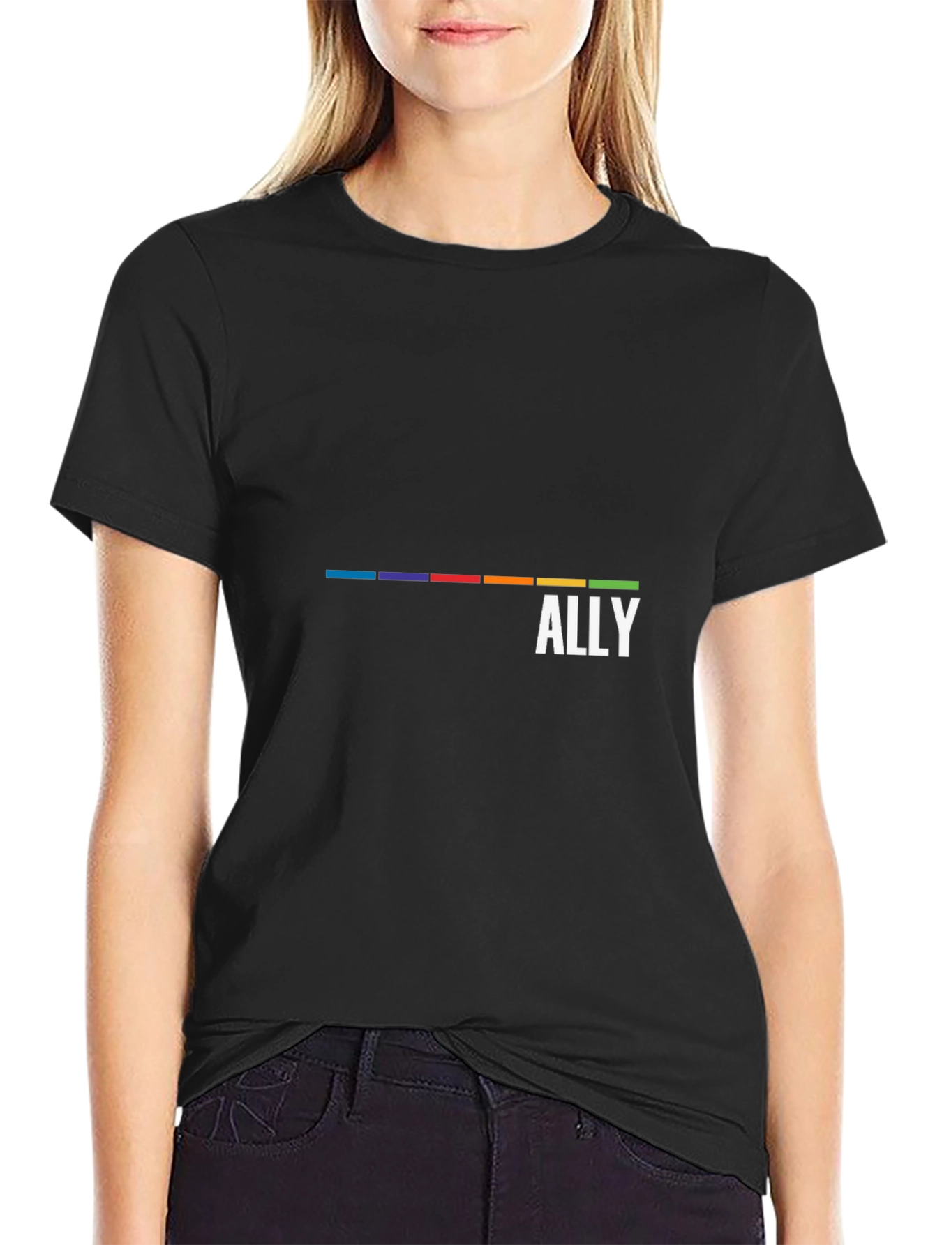 LGBTQ Ally Rainbow Pride T-Shirt