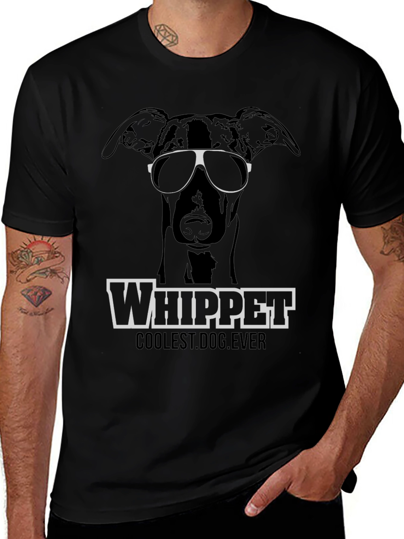 Cool Whippet Dog T-Shirt - Dog Lover Tee