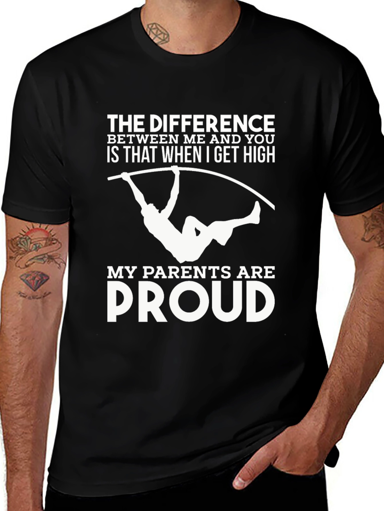 Funny Pole Vault T-Shirt: My Parents Are Proud